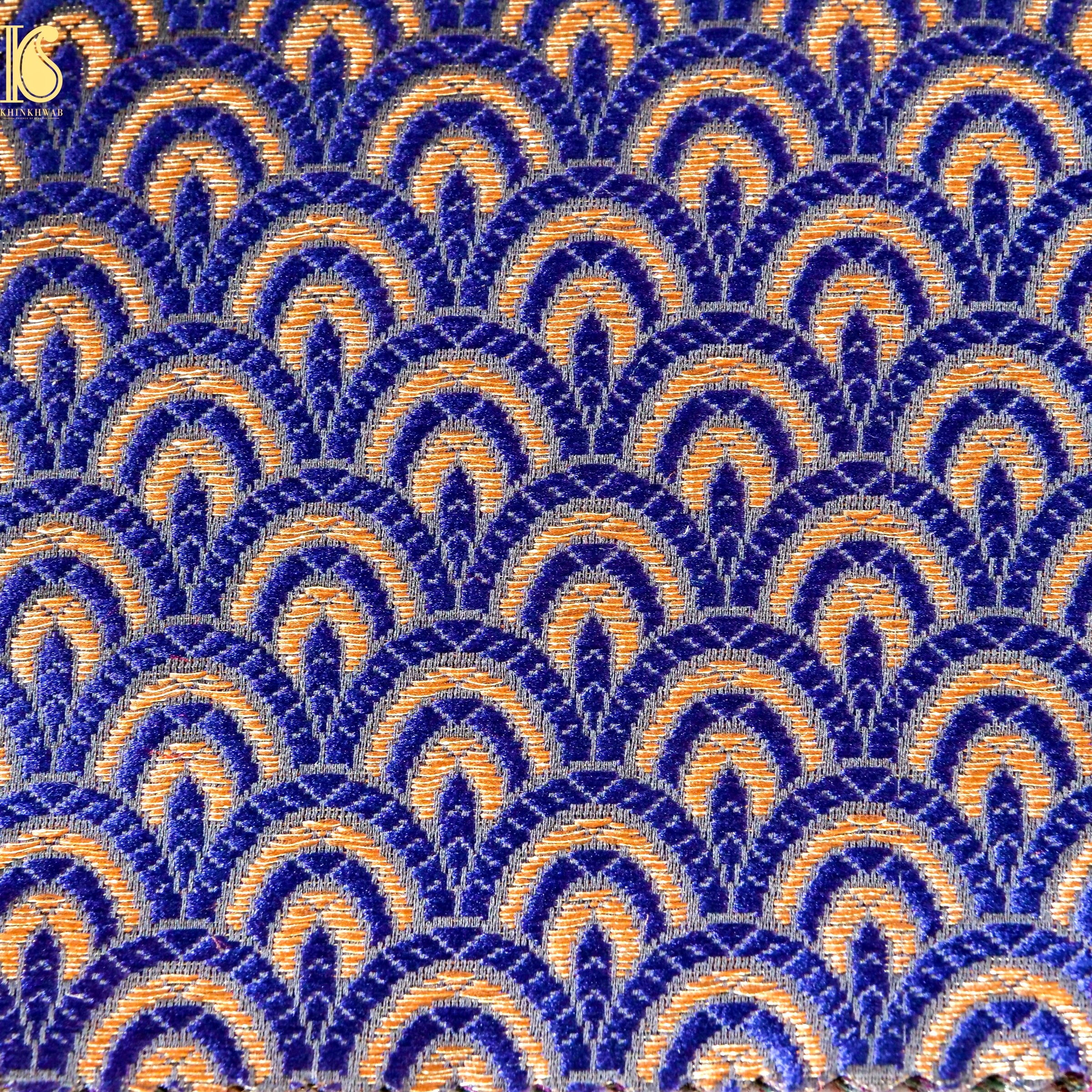 Banarasi Semi Silk Fabric Jacquard Weaving