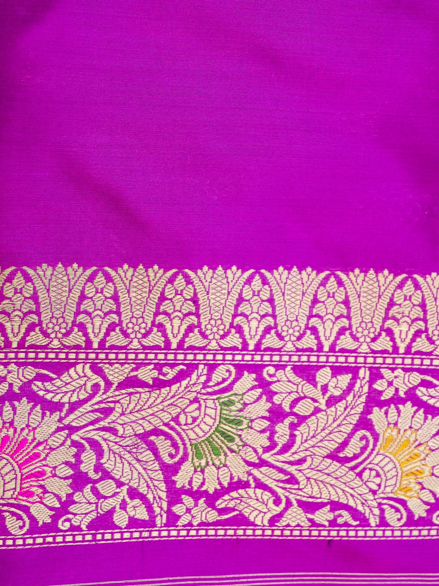 Banarasi Katan Silk Handwoven Kadwa Jaal Saree