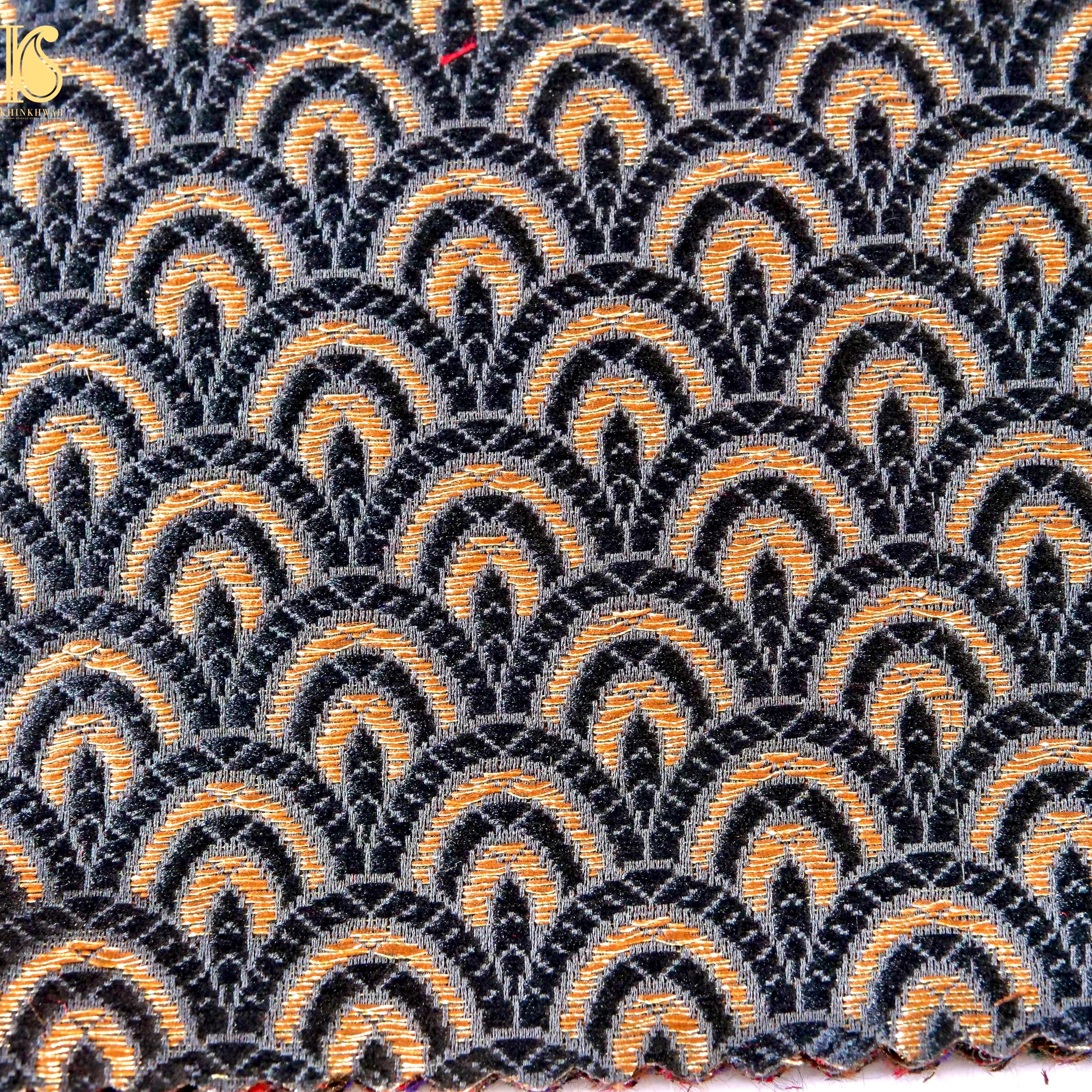 Banarasi Semi Silk Fabric Jacquard Weaving