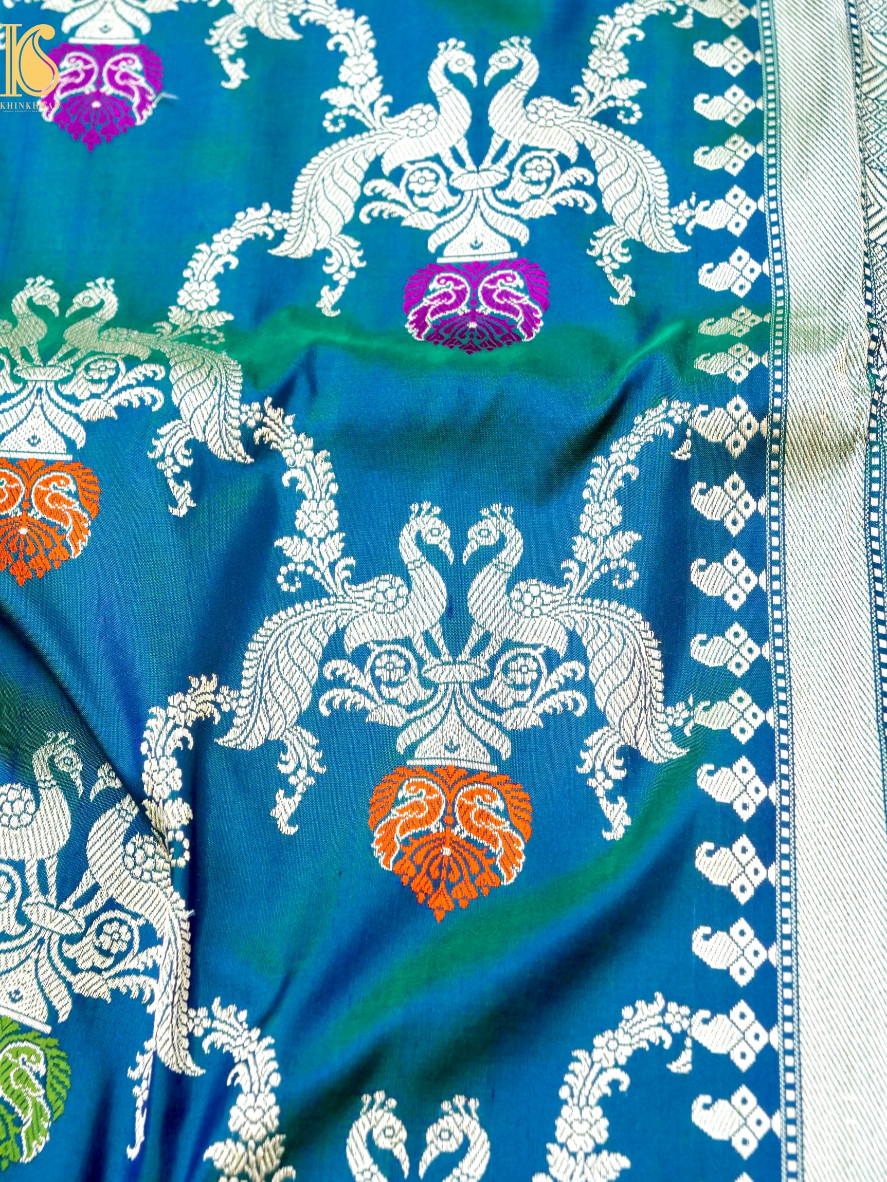 Banarasi Katan Silk Handwoven Kadwa Jaal Saree