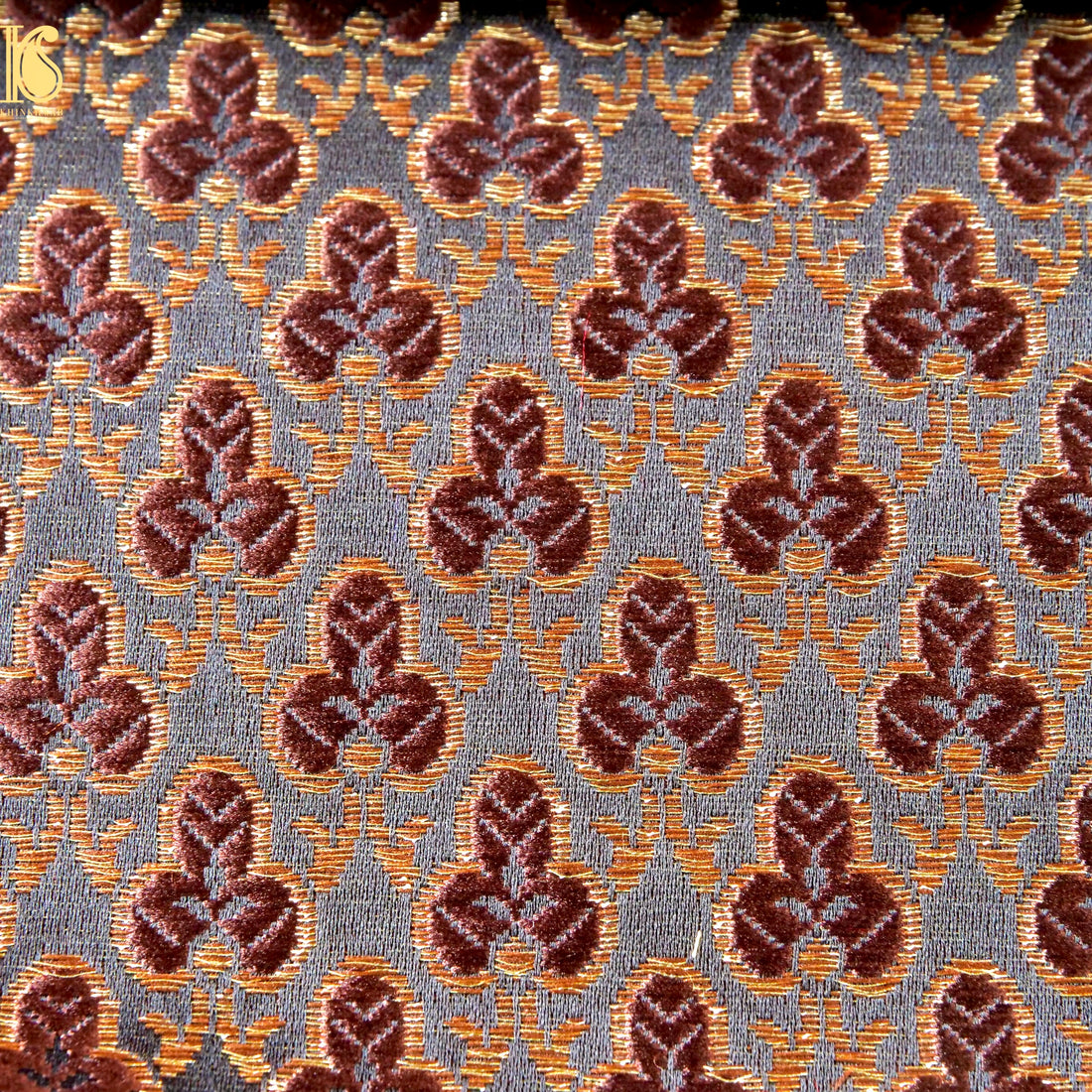 Banarasi Semi Silk Fabric Jacquard Weaving