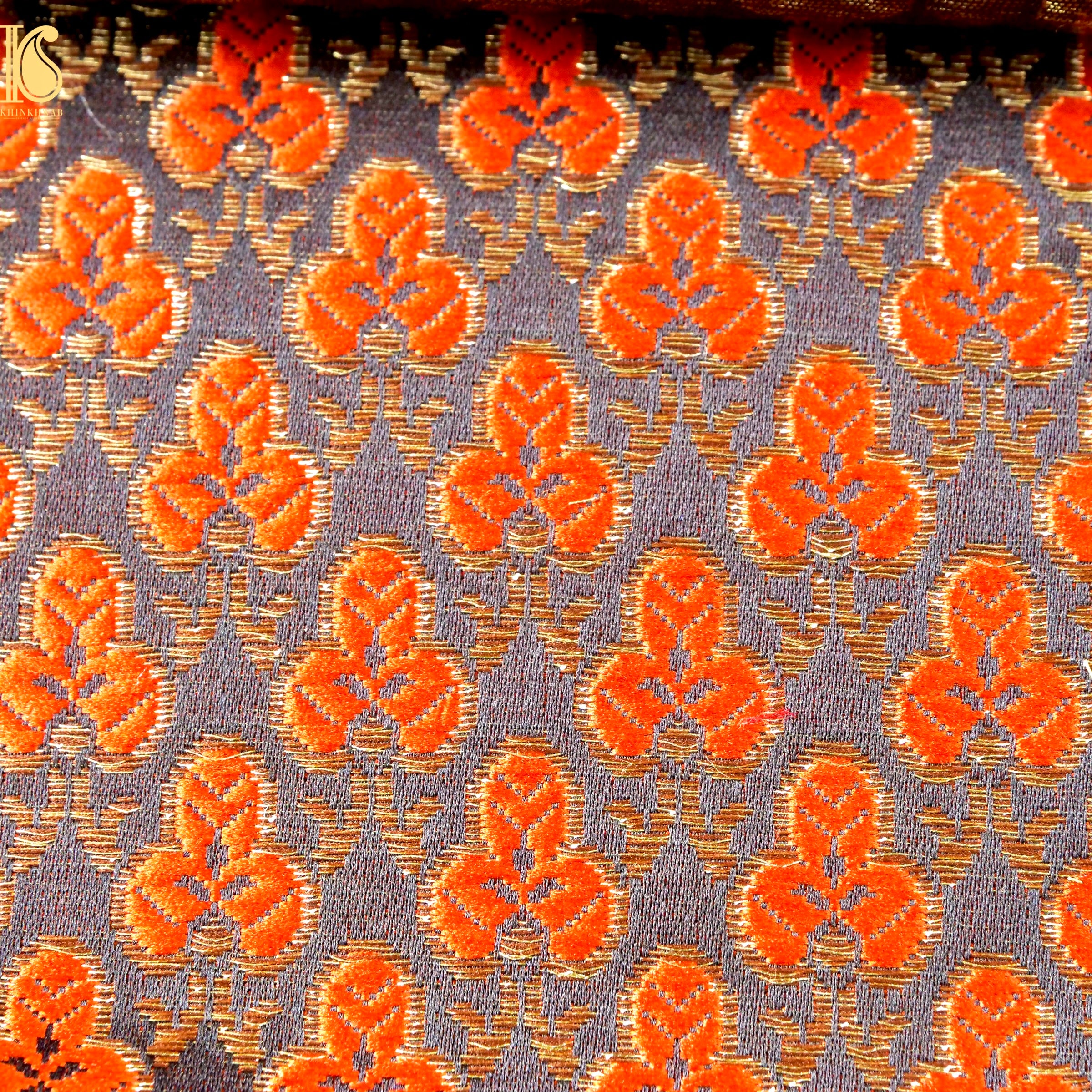 Banarasi Semi Silk Fabric Jacquard Weaving