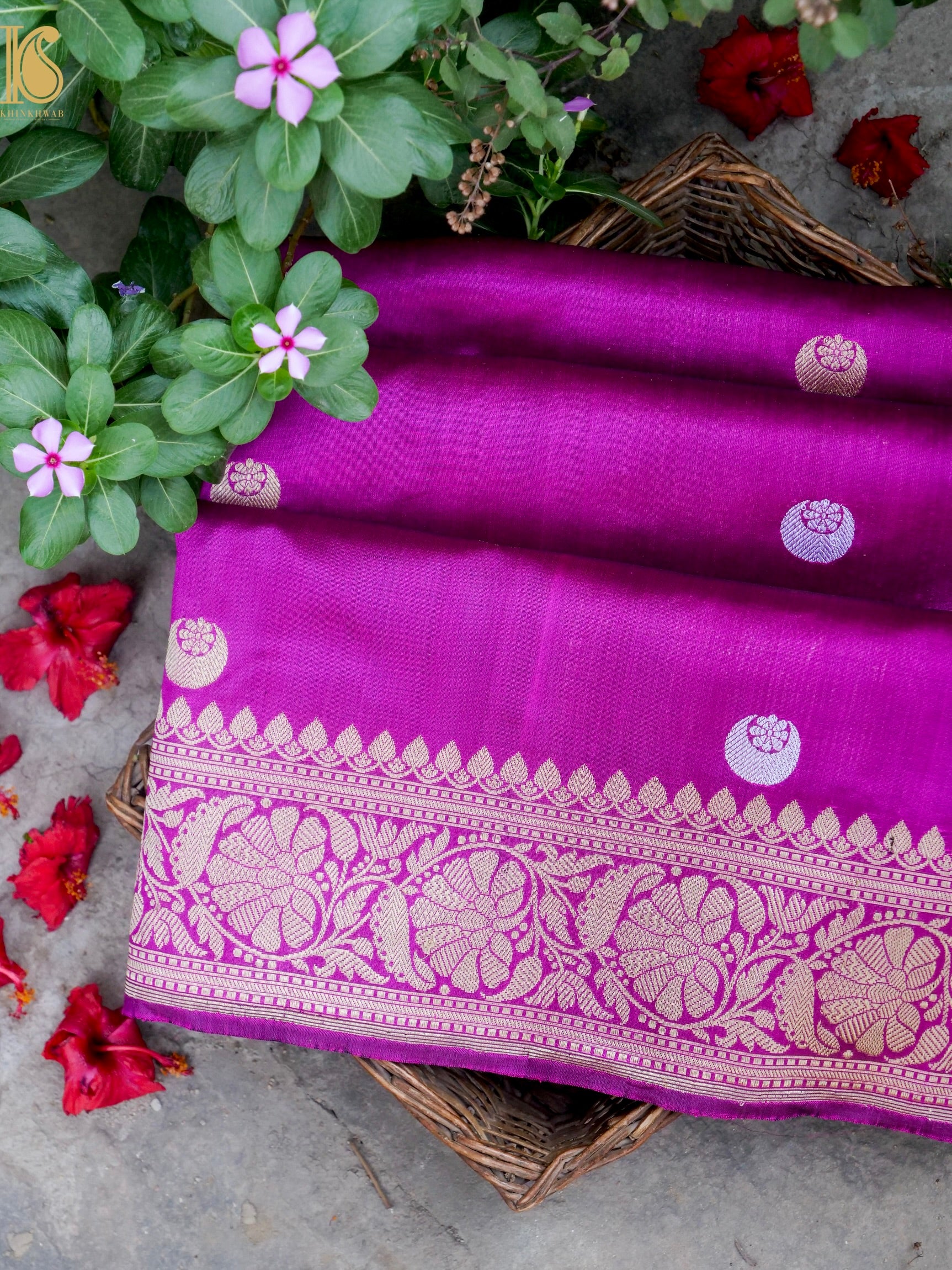 Banarasi Katan Silk Handwoven Chaand Boota Saree