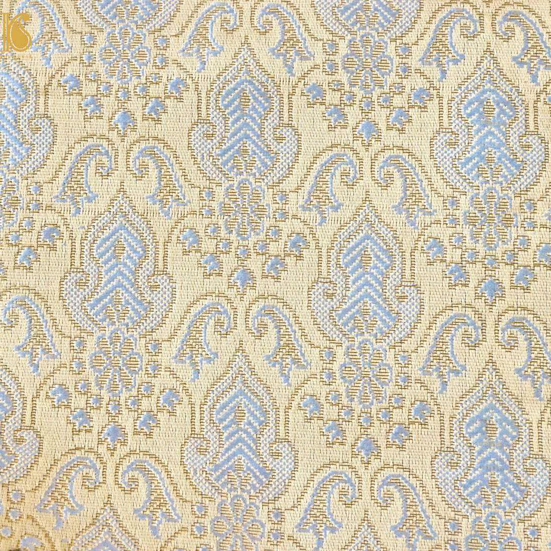 Banarasi Semi Silk Fabric Jacquard Weaving