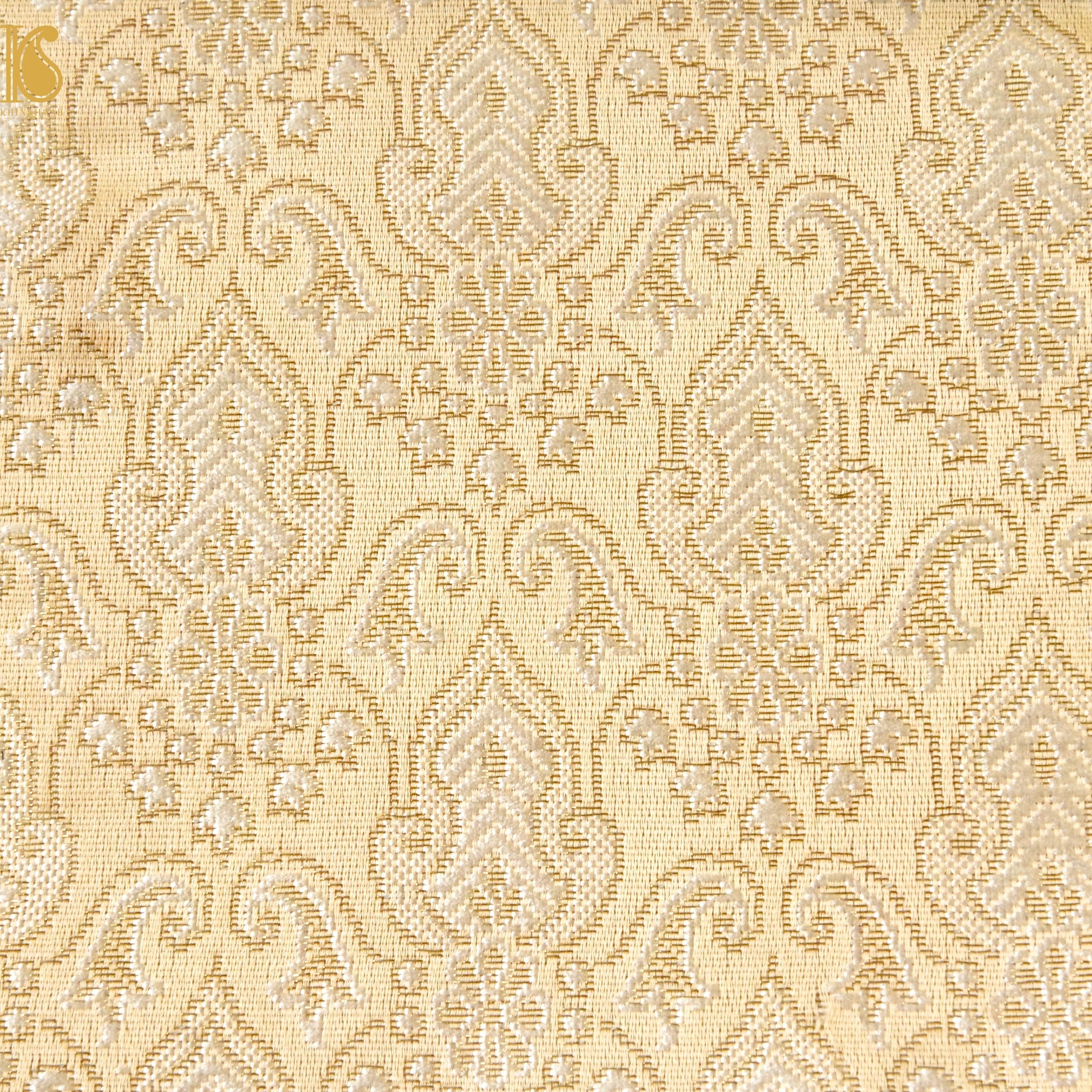 Banarasi Semi Silk Fabric Jacquard Weaving