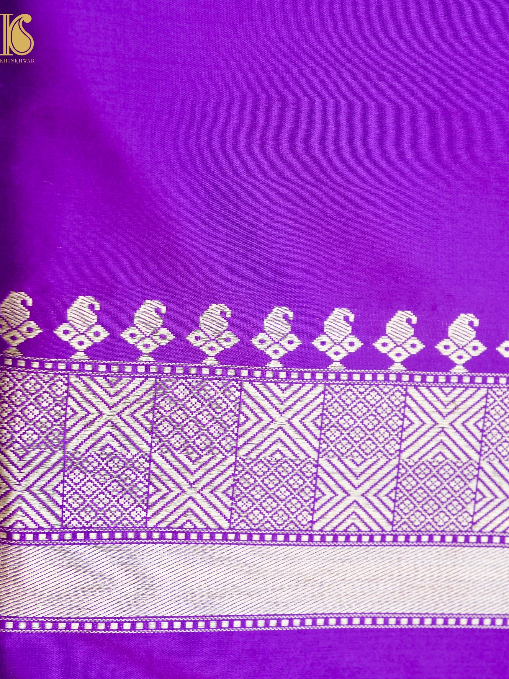 Banarasi Katan Silk Handwoven Kadwa Jaal Saree