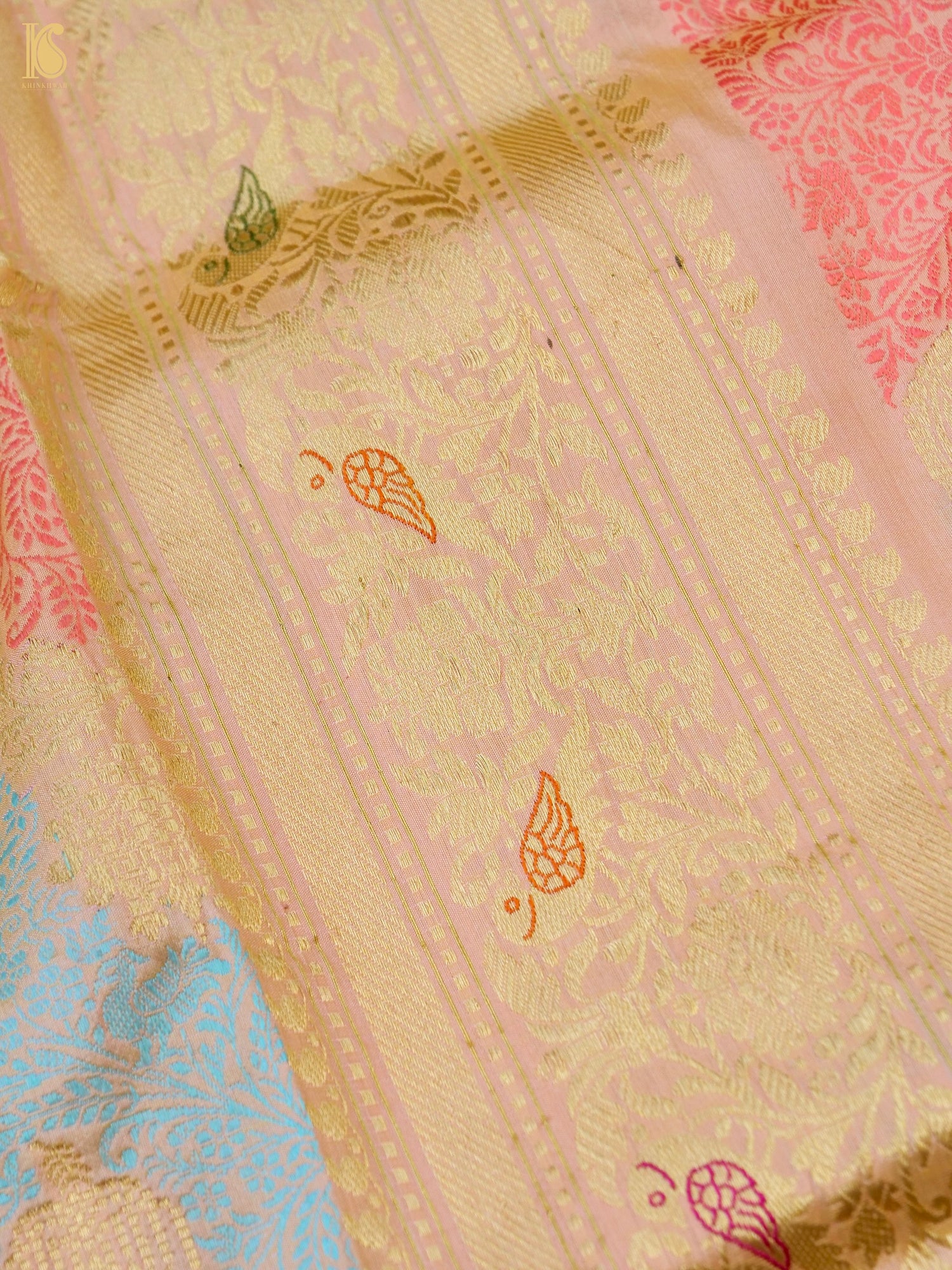 Handloom Banarasi Katan Silk Resham Rangkat Saree