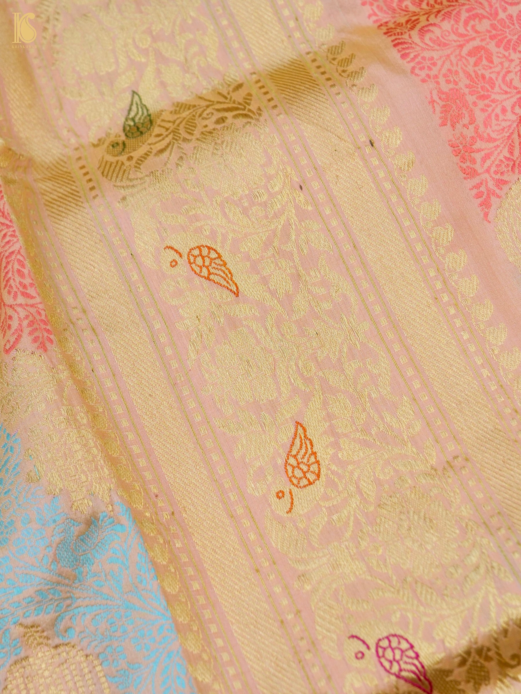 Handloom Banarasi Katan Silk Resham Rangkat Saree