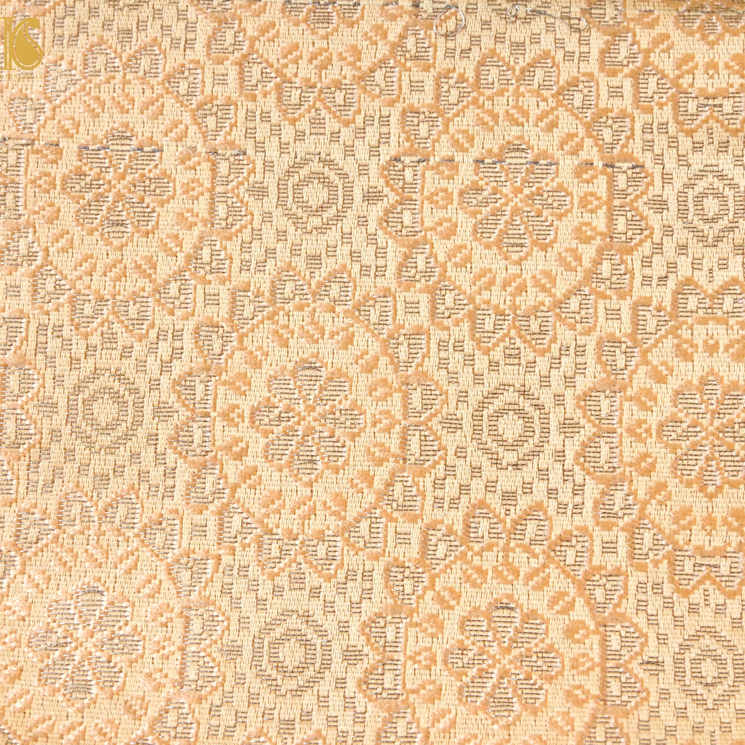 Banarasi Semi Silk Fabric Jacquard Weaving