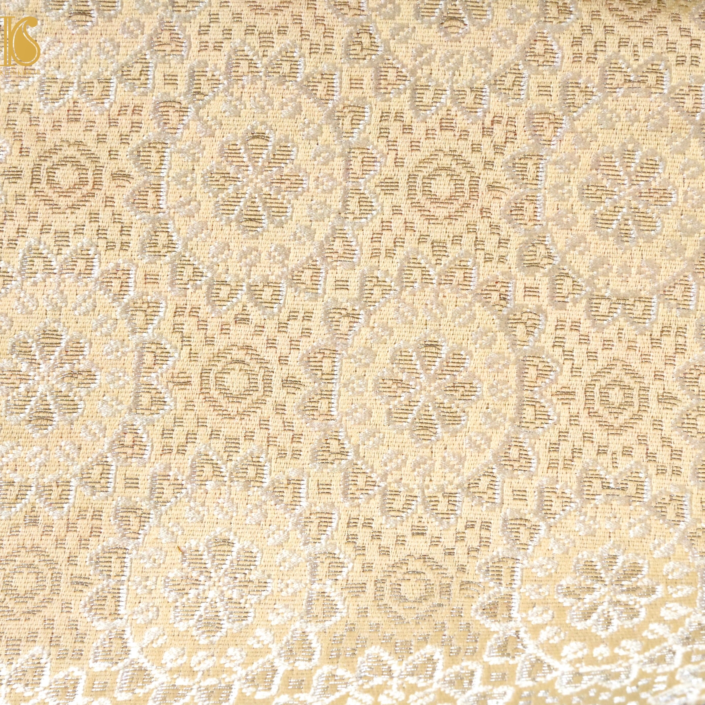 Banarasi Semi Silk Fabric Jacquard Weaving