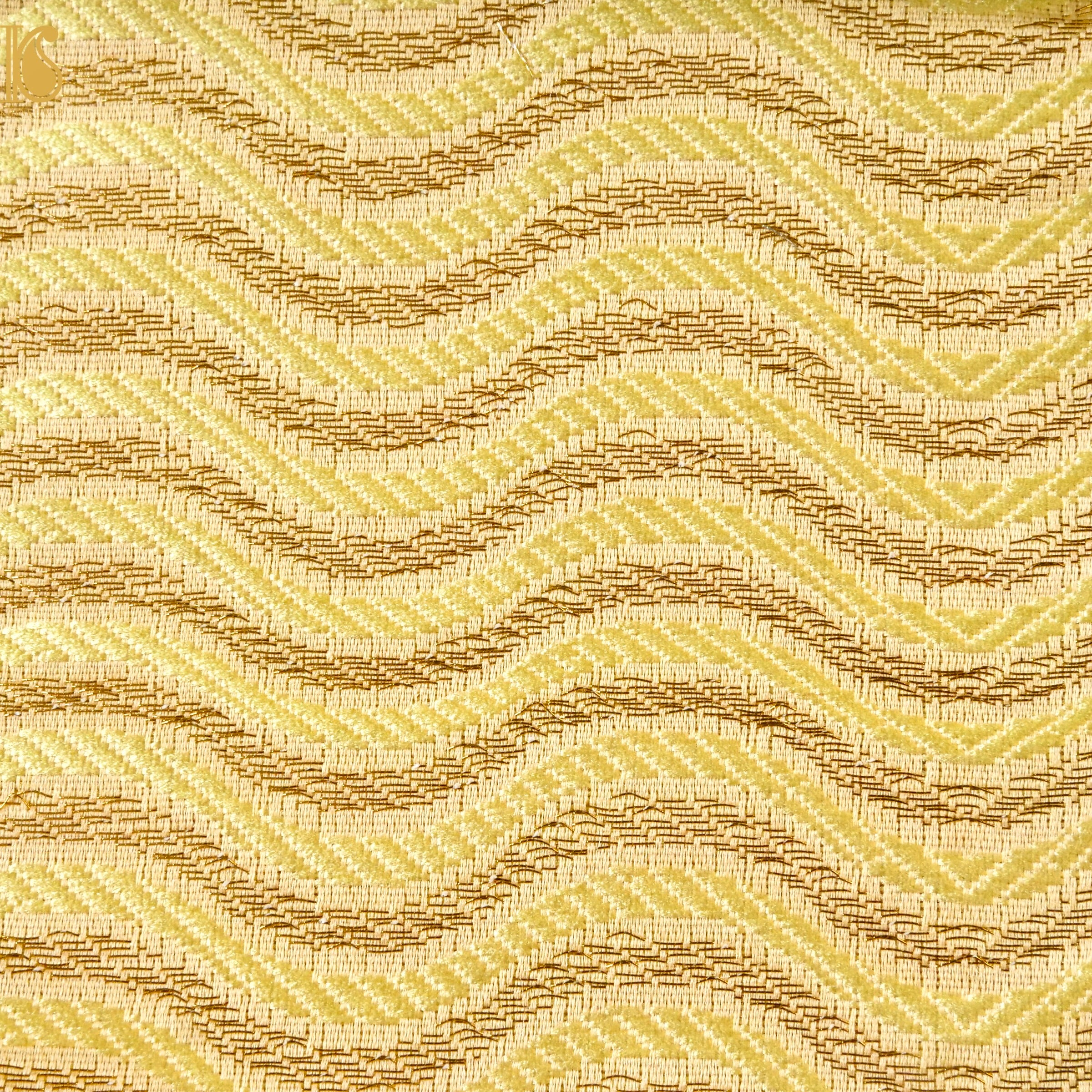 Banarasi Semi Silk Fabric Jacquard Weaving