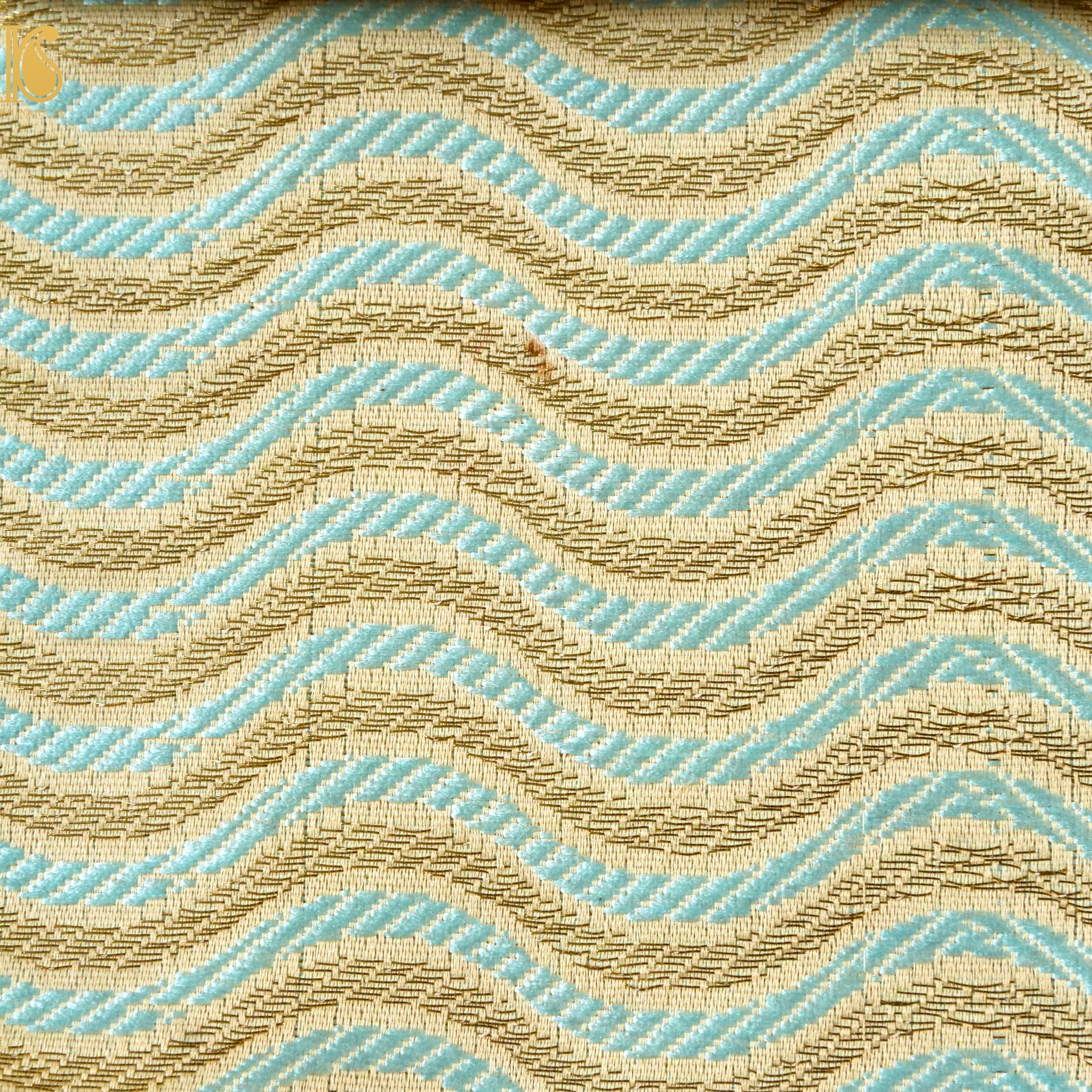 Banarasi Semi Silk Fabric Jacquard Weaving