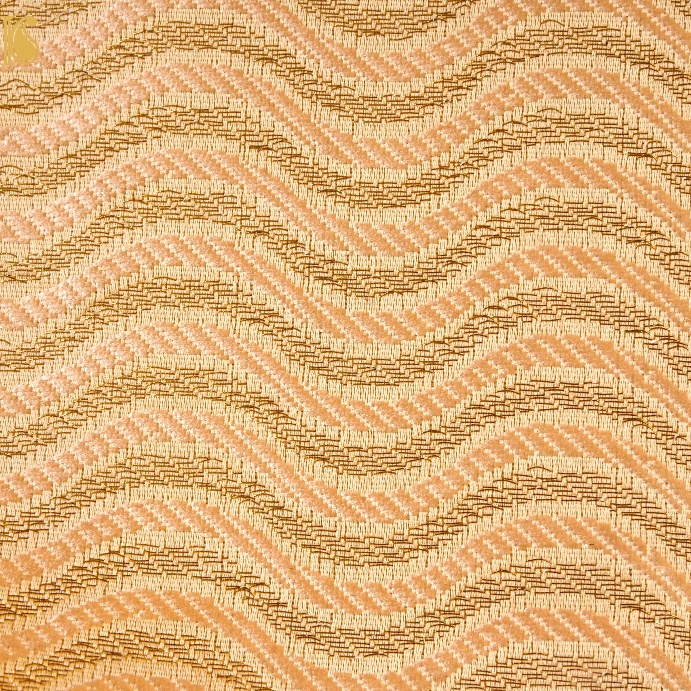 Banarasi Semi Silk Fabric Jacquard Weaving