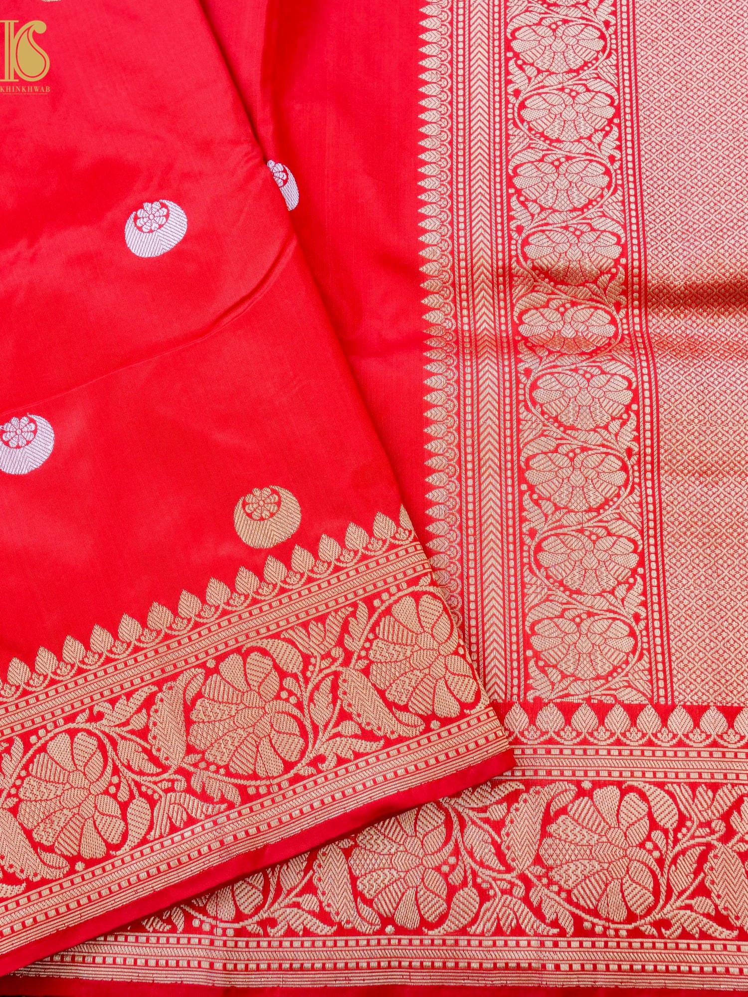 Banarasi Katan Silk Handwoven Chaand Boota Saree