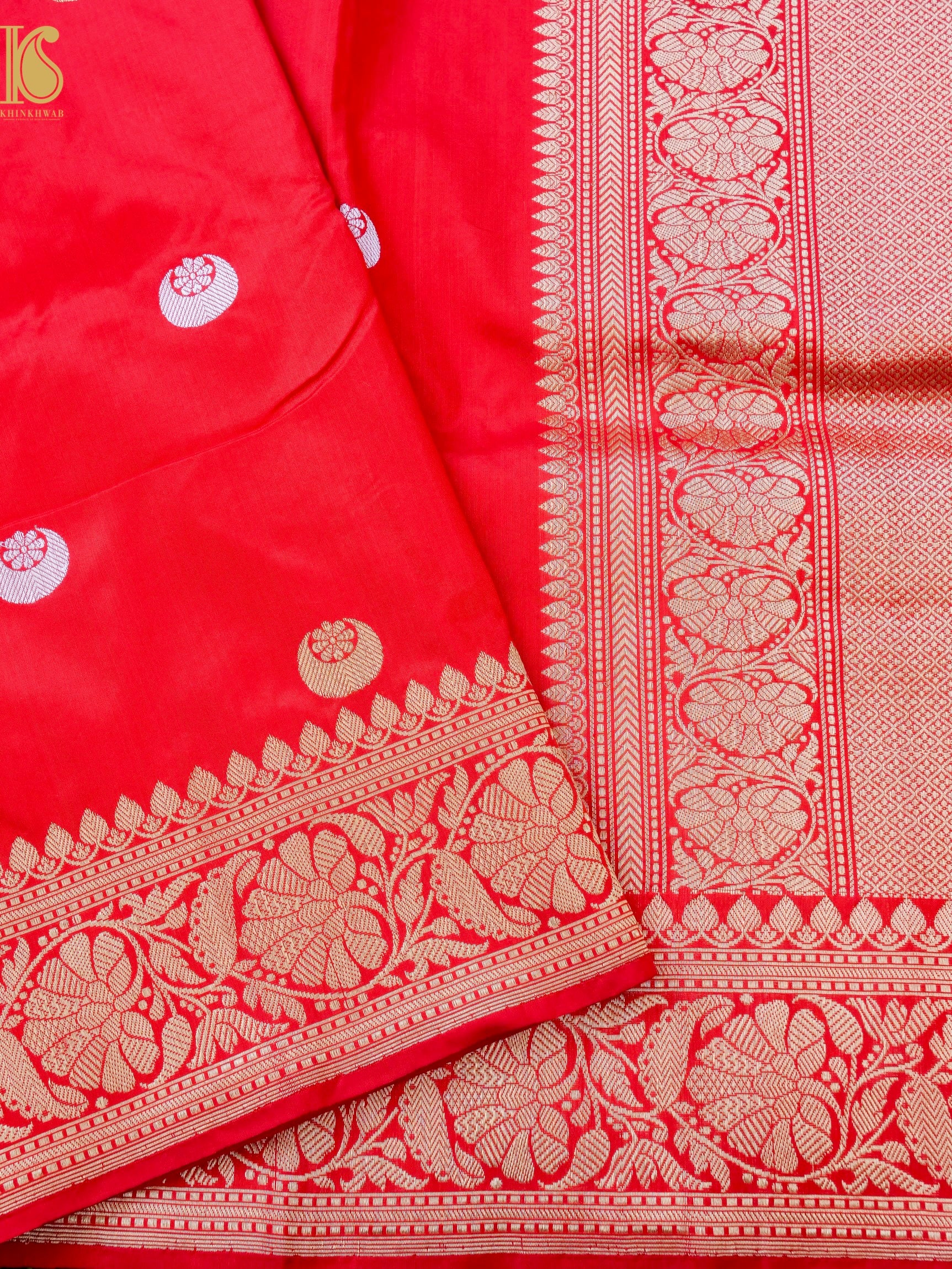 Banarasi Katan Silk Handwoven Chaand Boota Saree