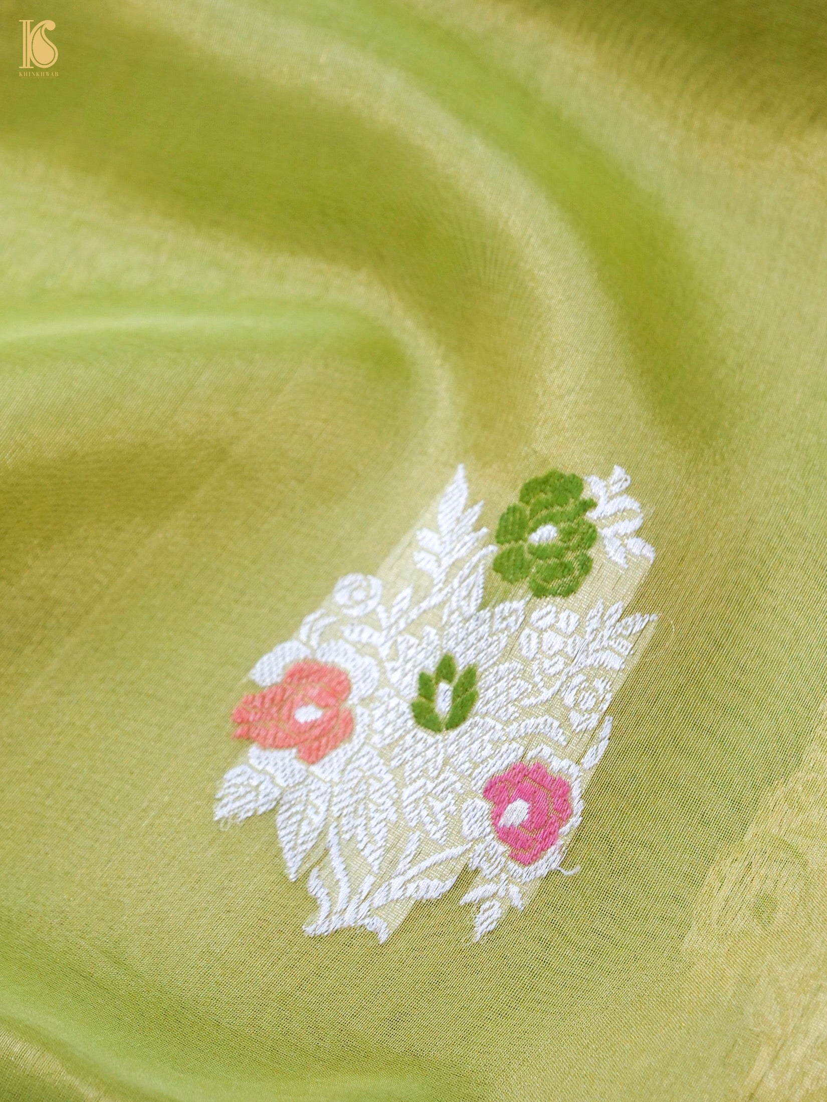 Handloom Banarasi Pure Silk Tissue Kadwa Saree