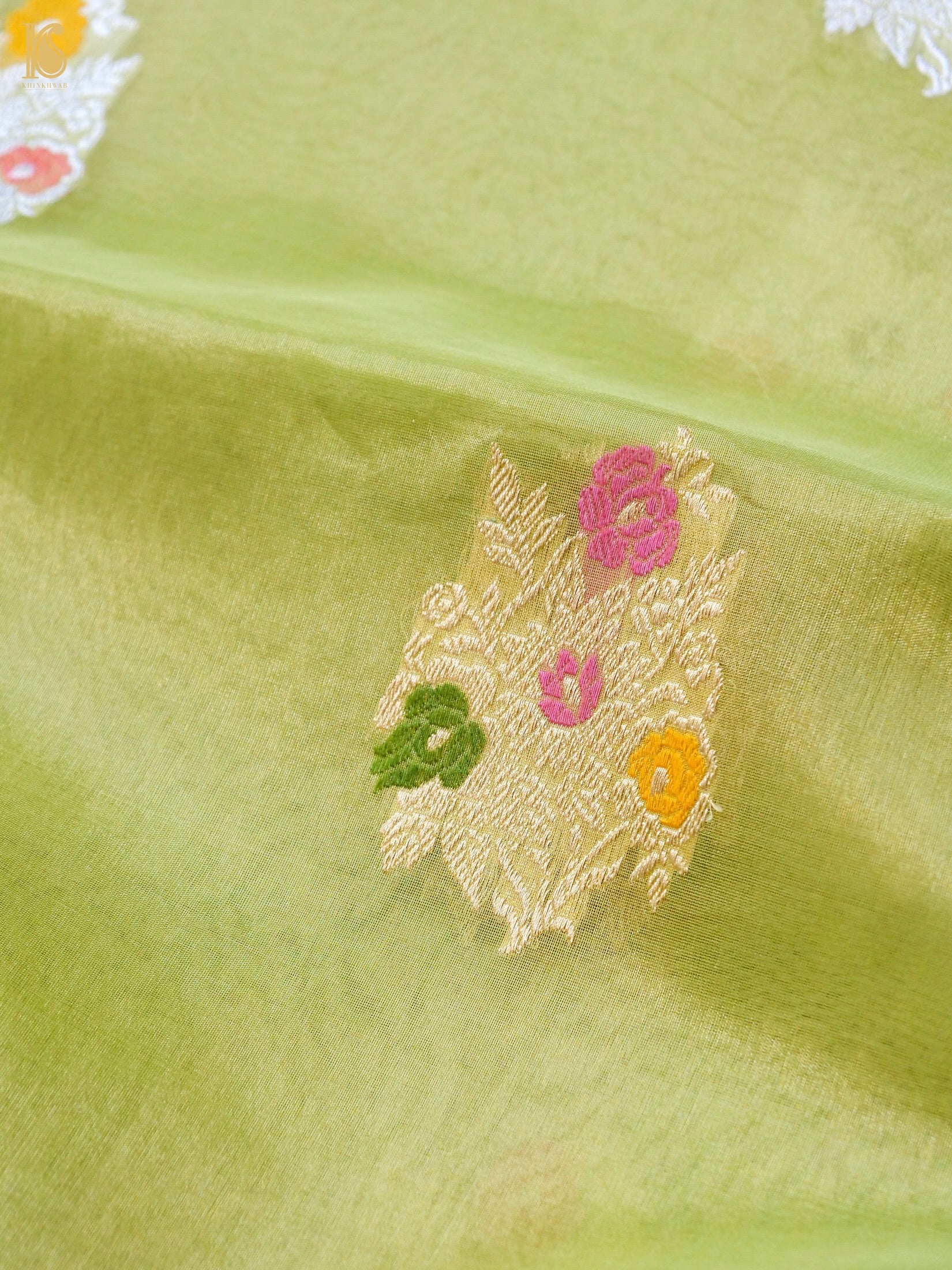 Handloom Banarasi Pure Silk Tissue Kadwa Saree