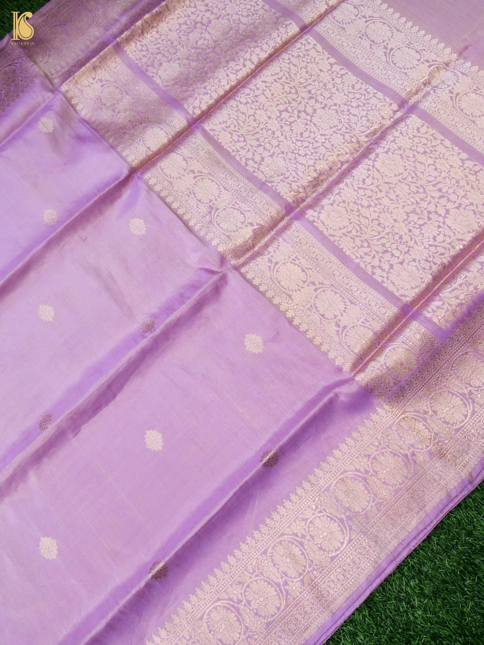 Handloom Banarasi Pure Silk Tissue Kadwa Ektara Saree