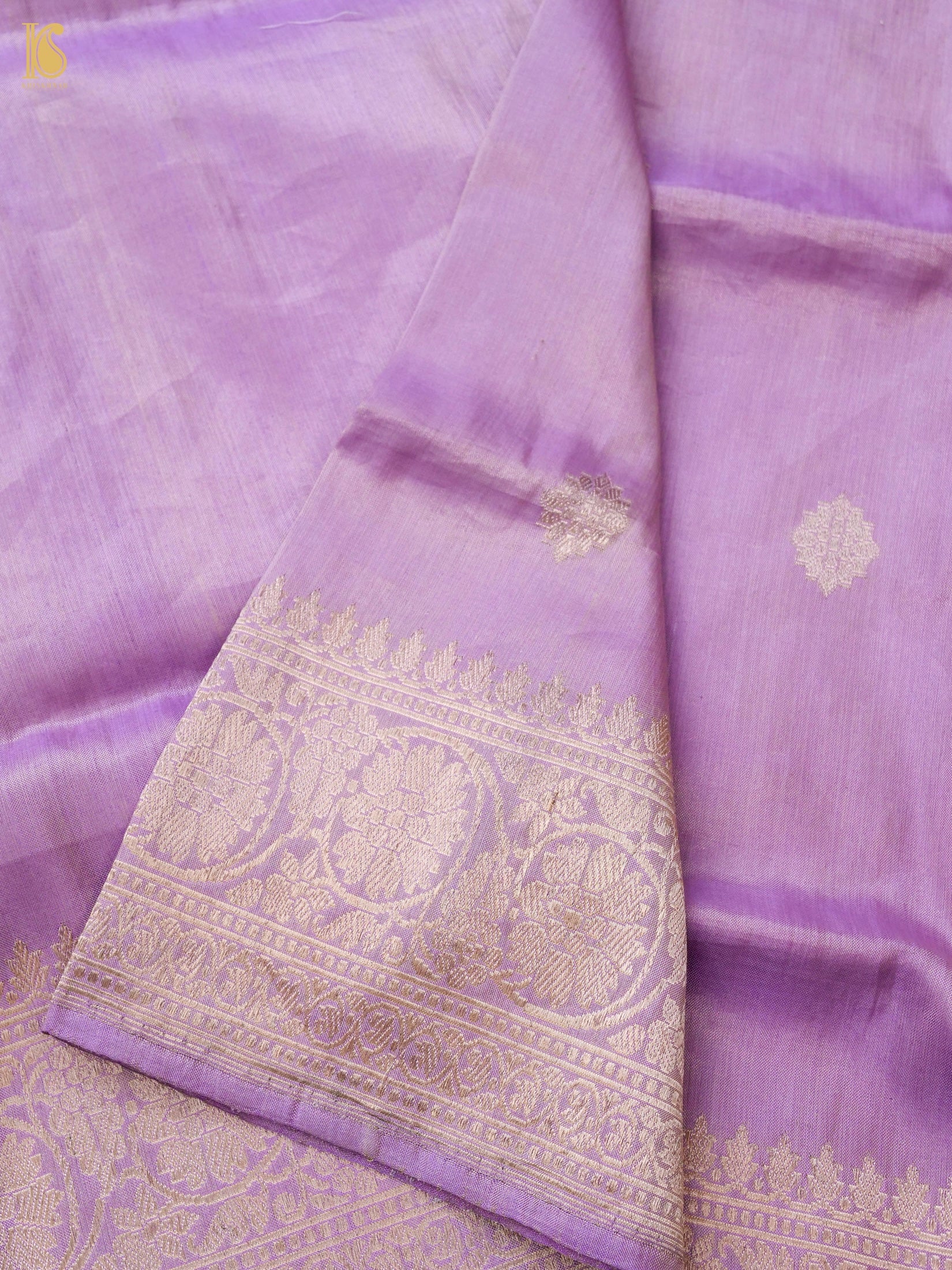 Handloom Banarasi Pure Silk Tissue Kadwa Ektara Saree