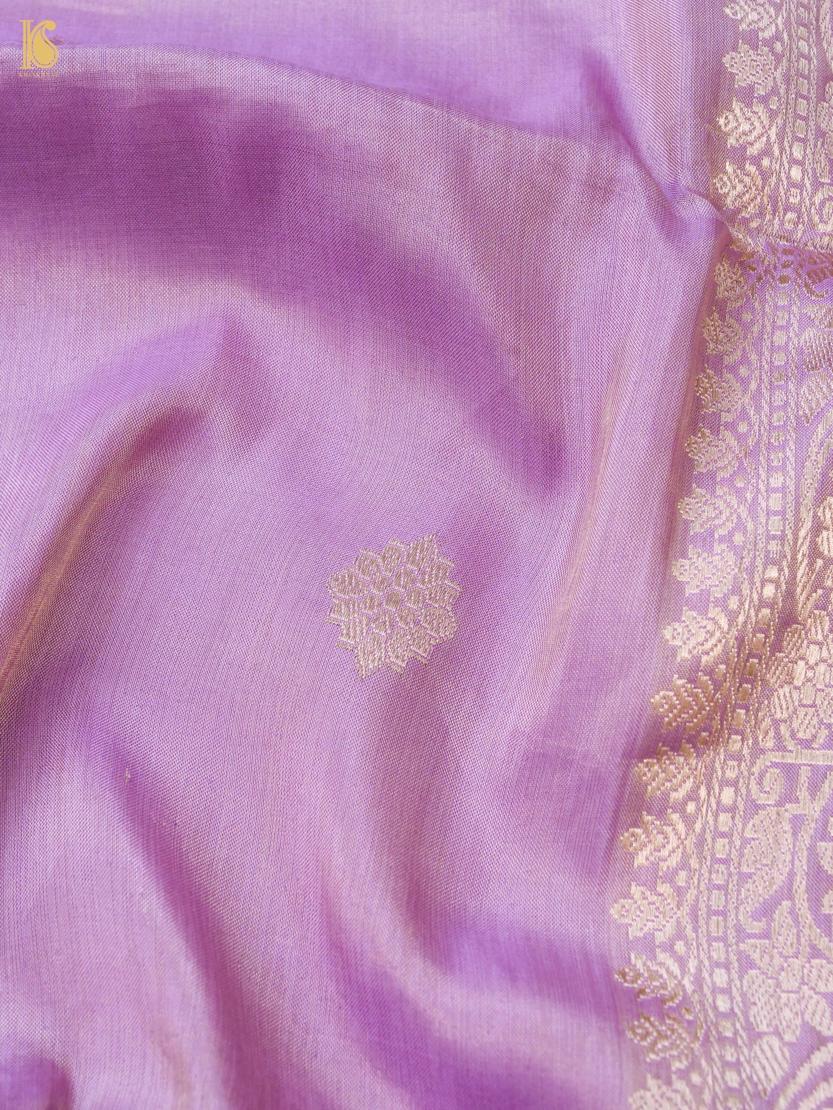 Handloom Banarasi Pure Silk Tissue Kadwa Ektara Saree
