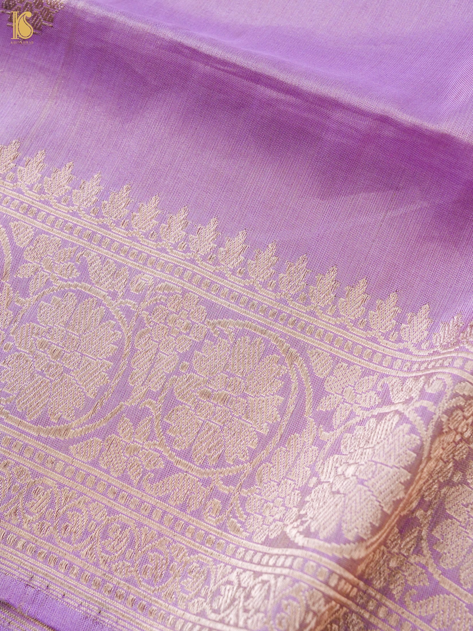 Handloom Banarasi Pure Silk Tissue Kadwa Ektara Saree
