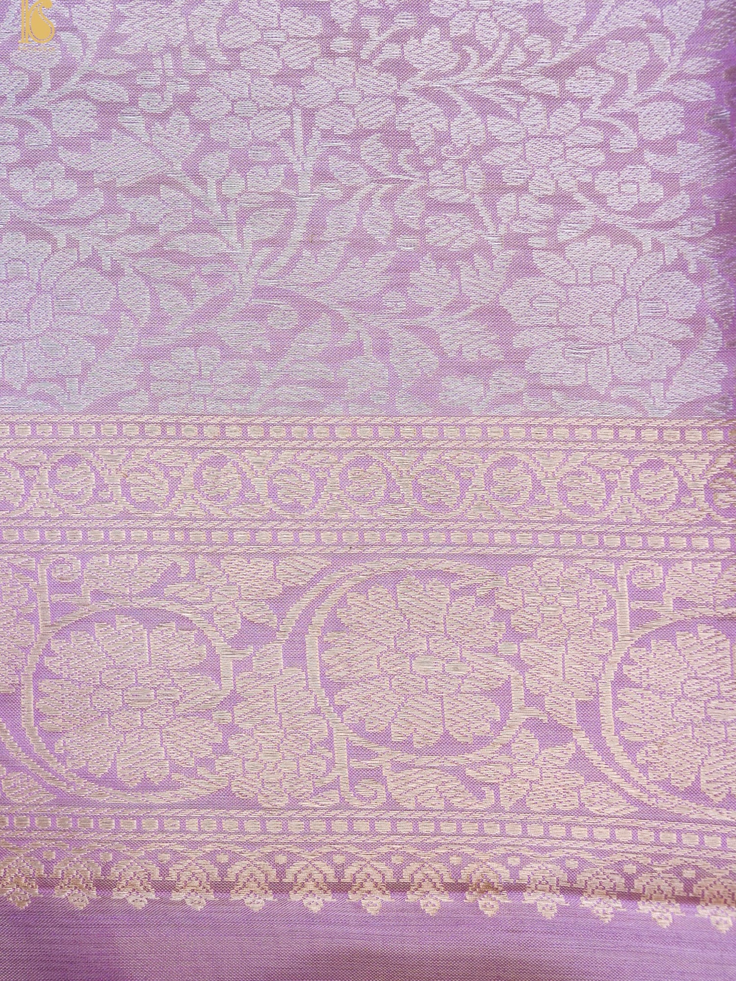 Handloom Banarasi Pure Silk Tissue Kadwa Ektara Saree