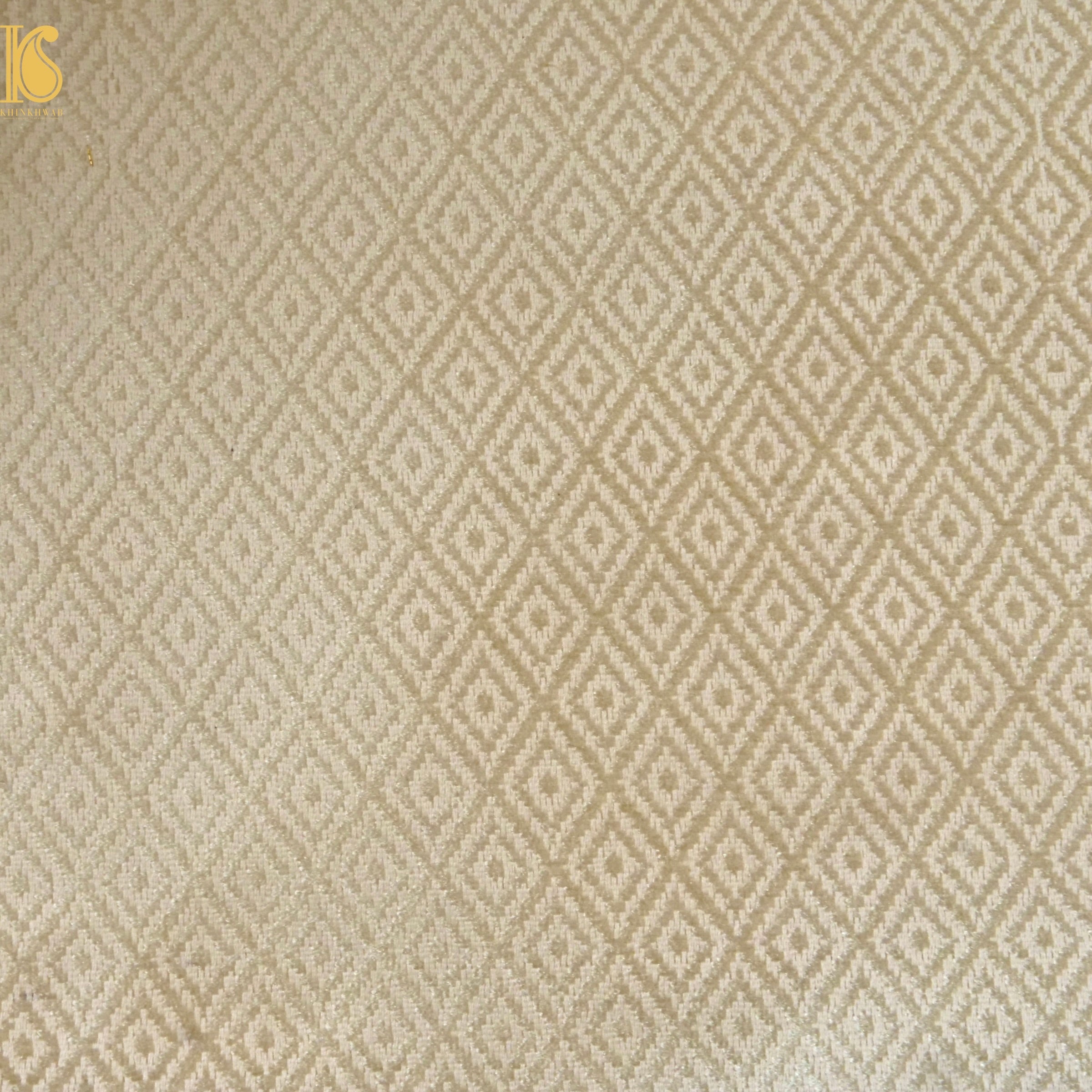 Banarasi Semi Silk Fabric Gold & Silver