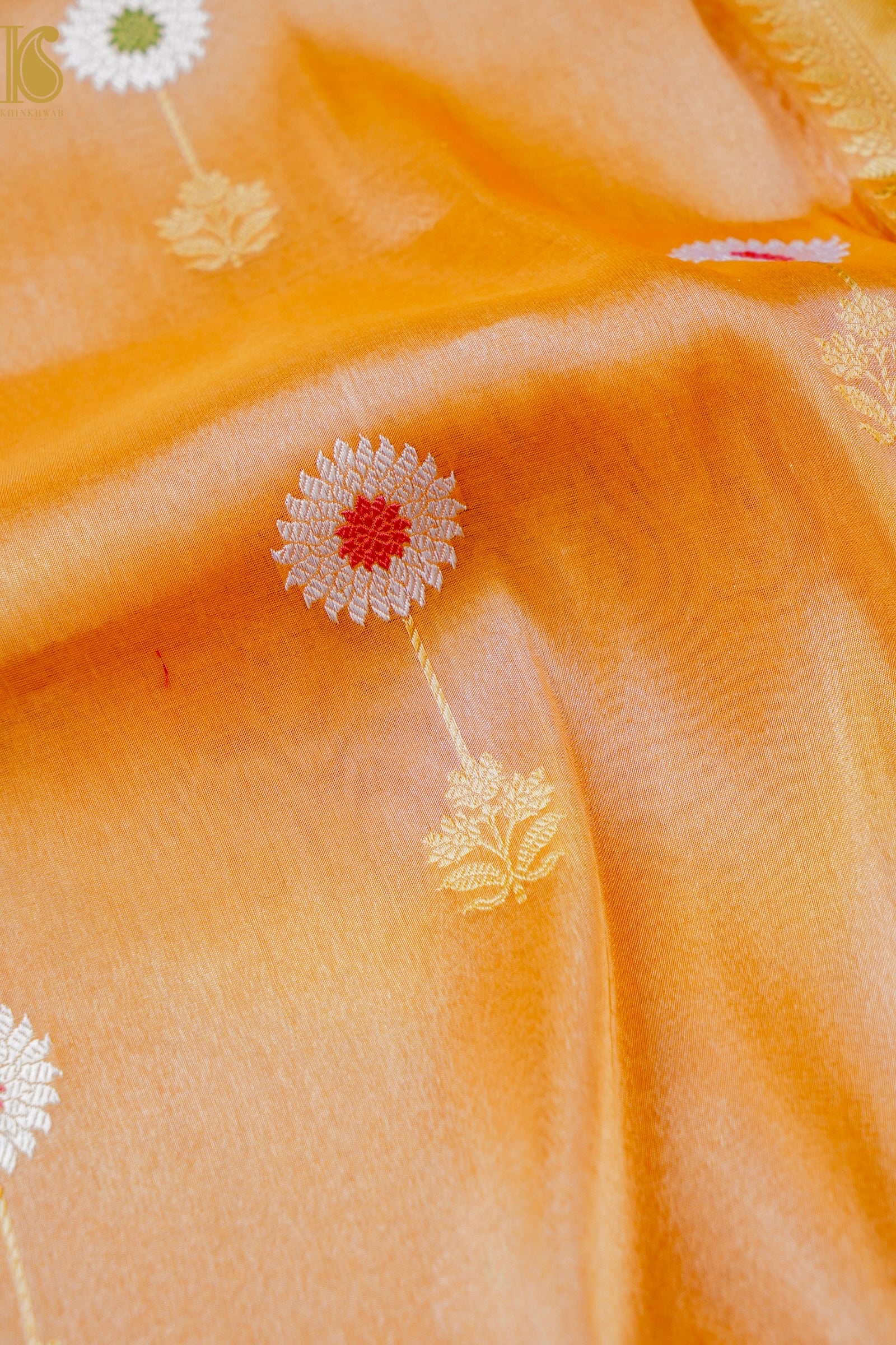 Handloom Banarasi Pure Silk Tissue Saree with Tilfi Weaving
