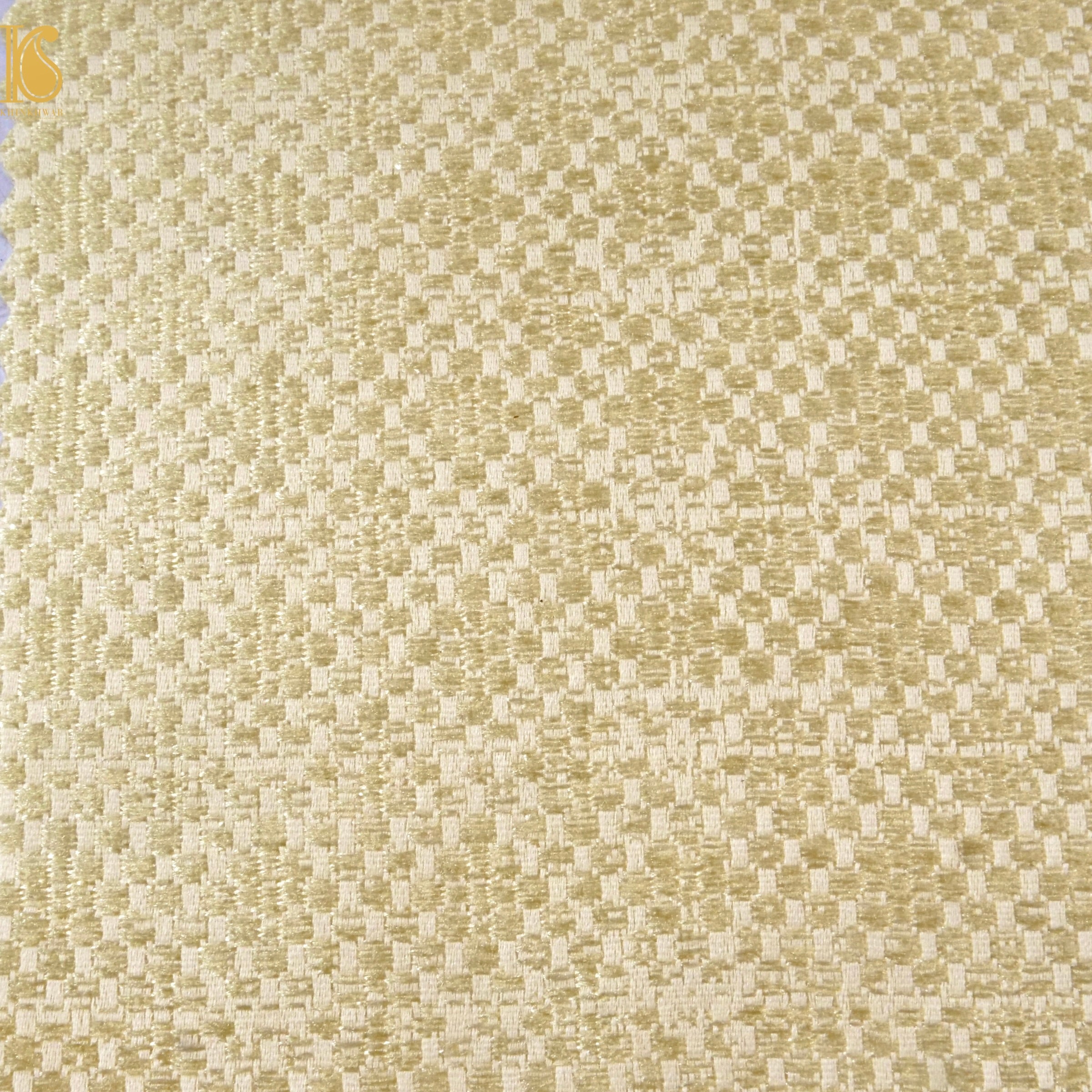 Banarasi Semi Silk Fabric Gold & Silver