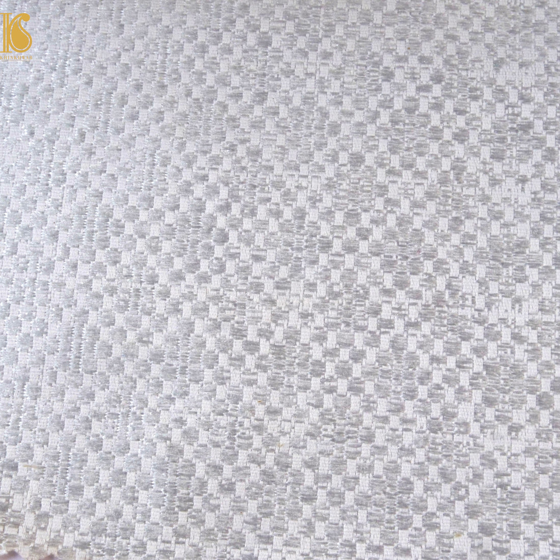 Banarasi Semi Silk Fabric Gold & Silver