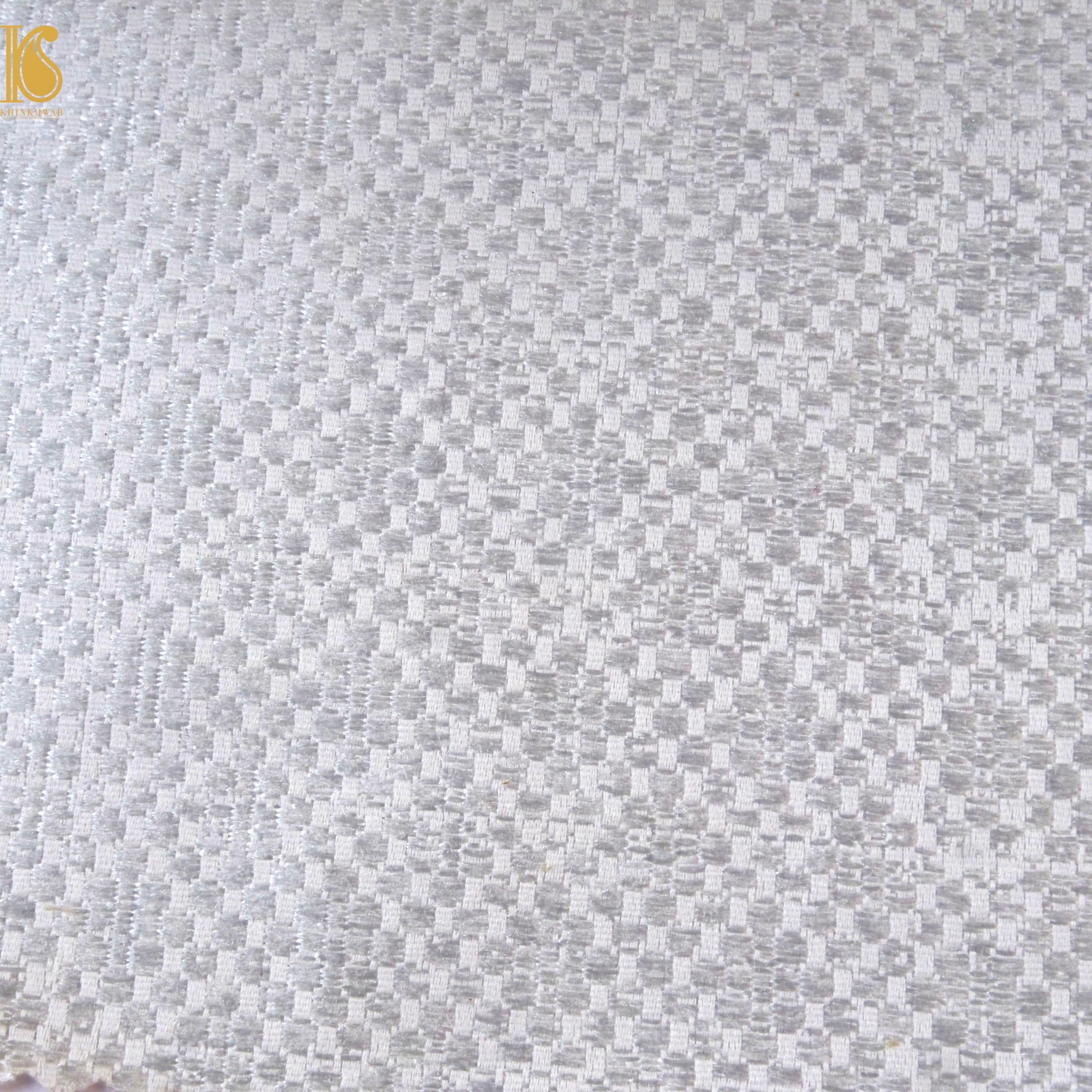 Banarasi Semi Silk Fabric Gold & Silver