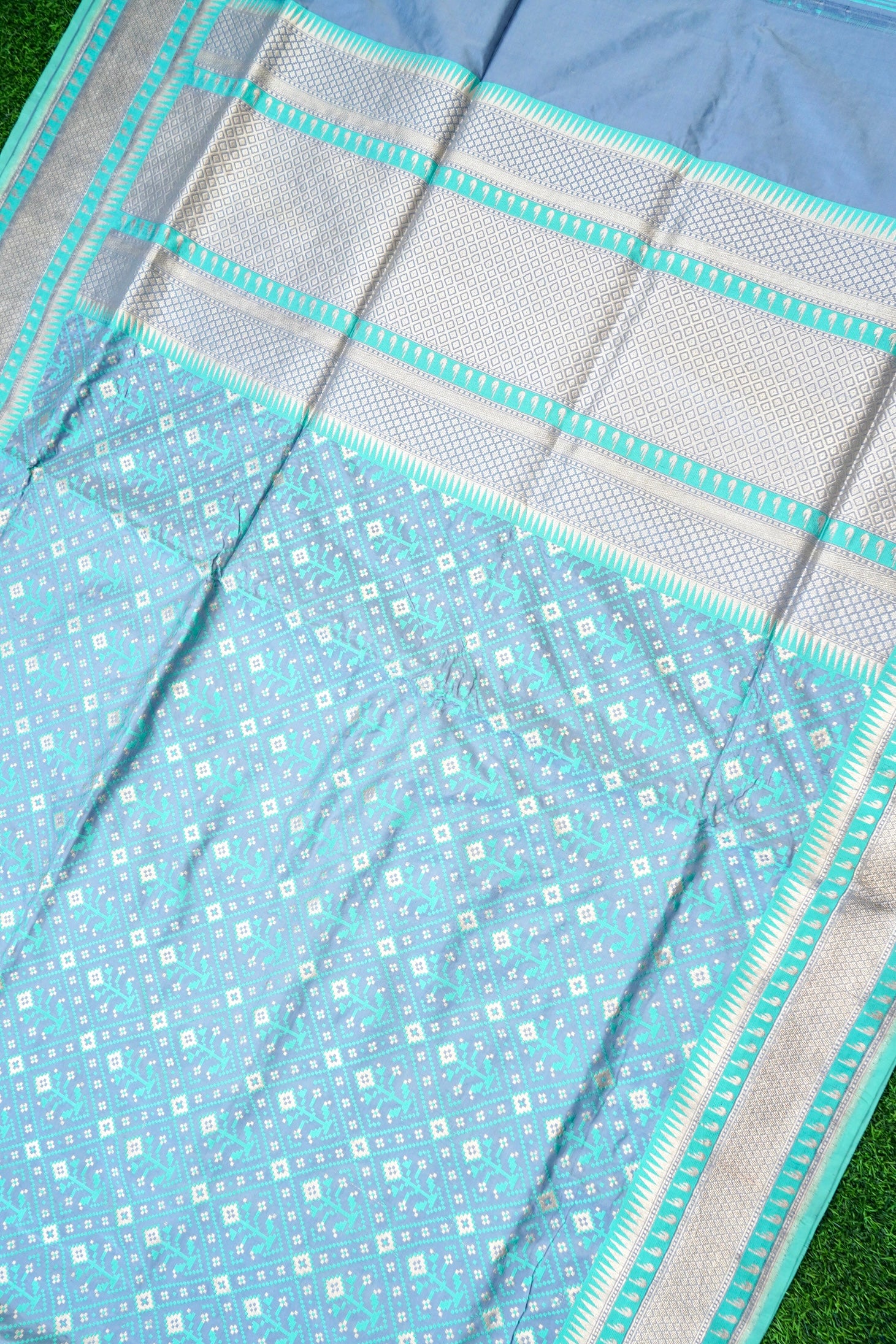 Handwoven Banarasi Katan Silk Patola Saree