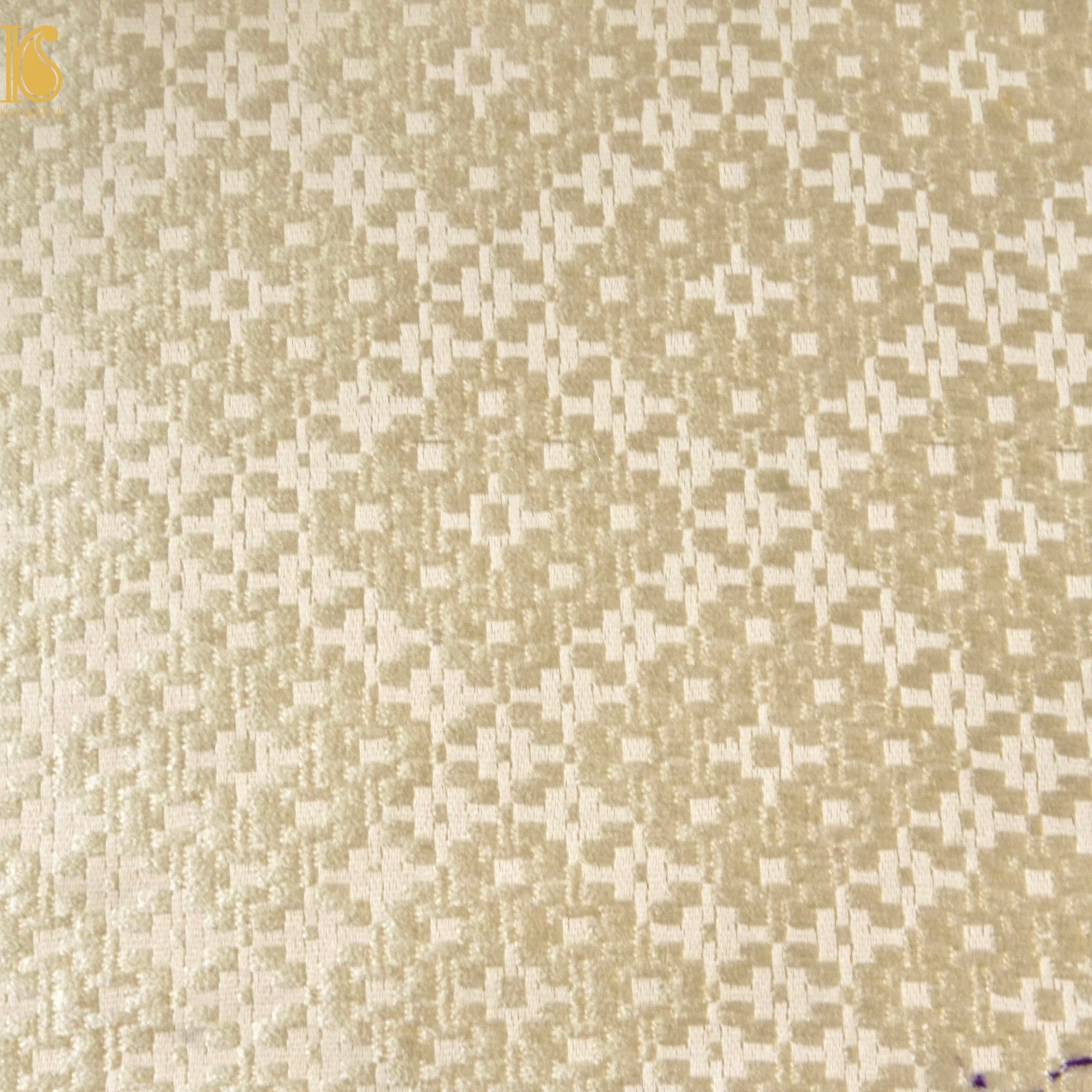 Banarasi Semi Silk Fabric Gold & Silver