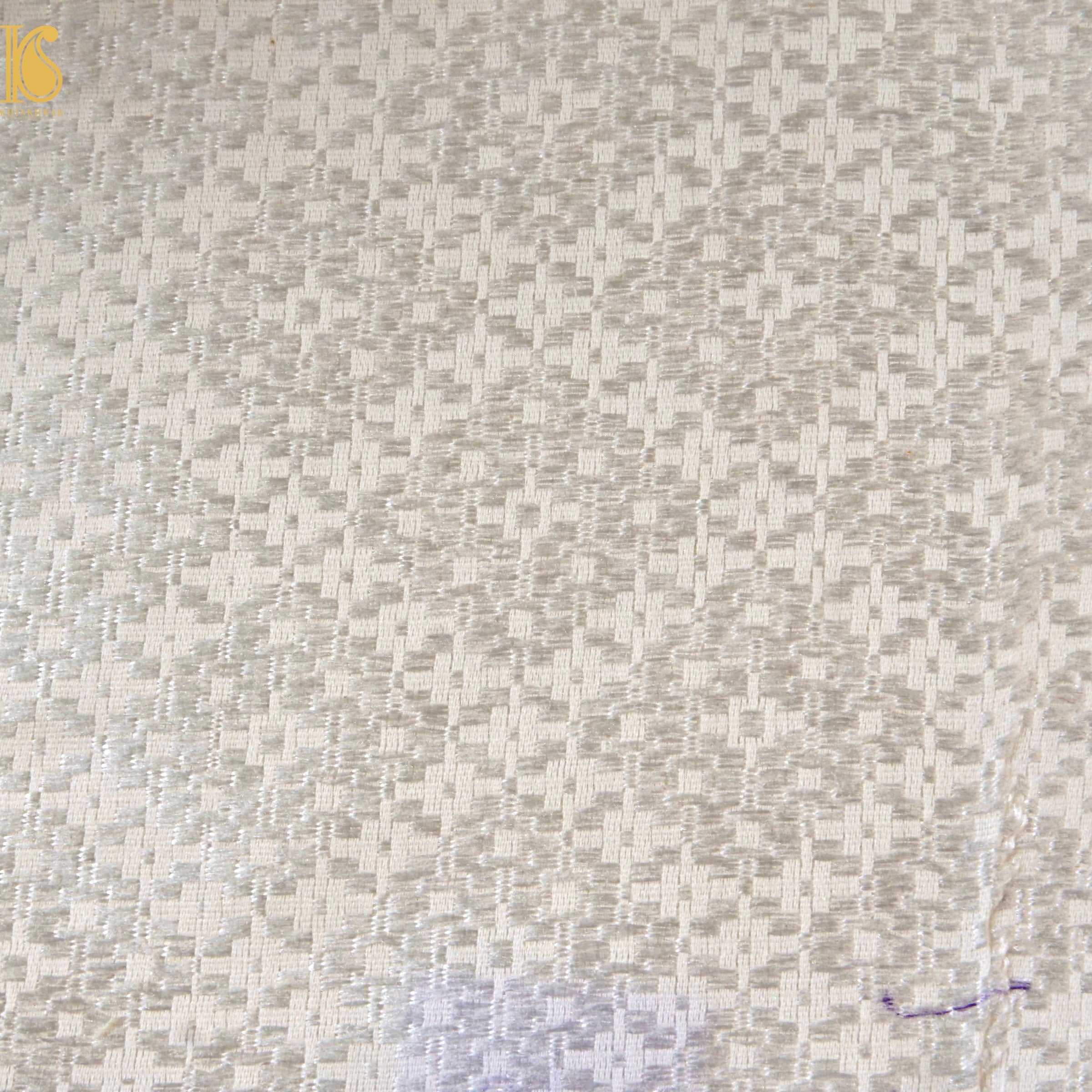 Banarasi Semi Silk Fabric Gold & Silver