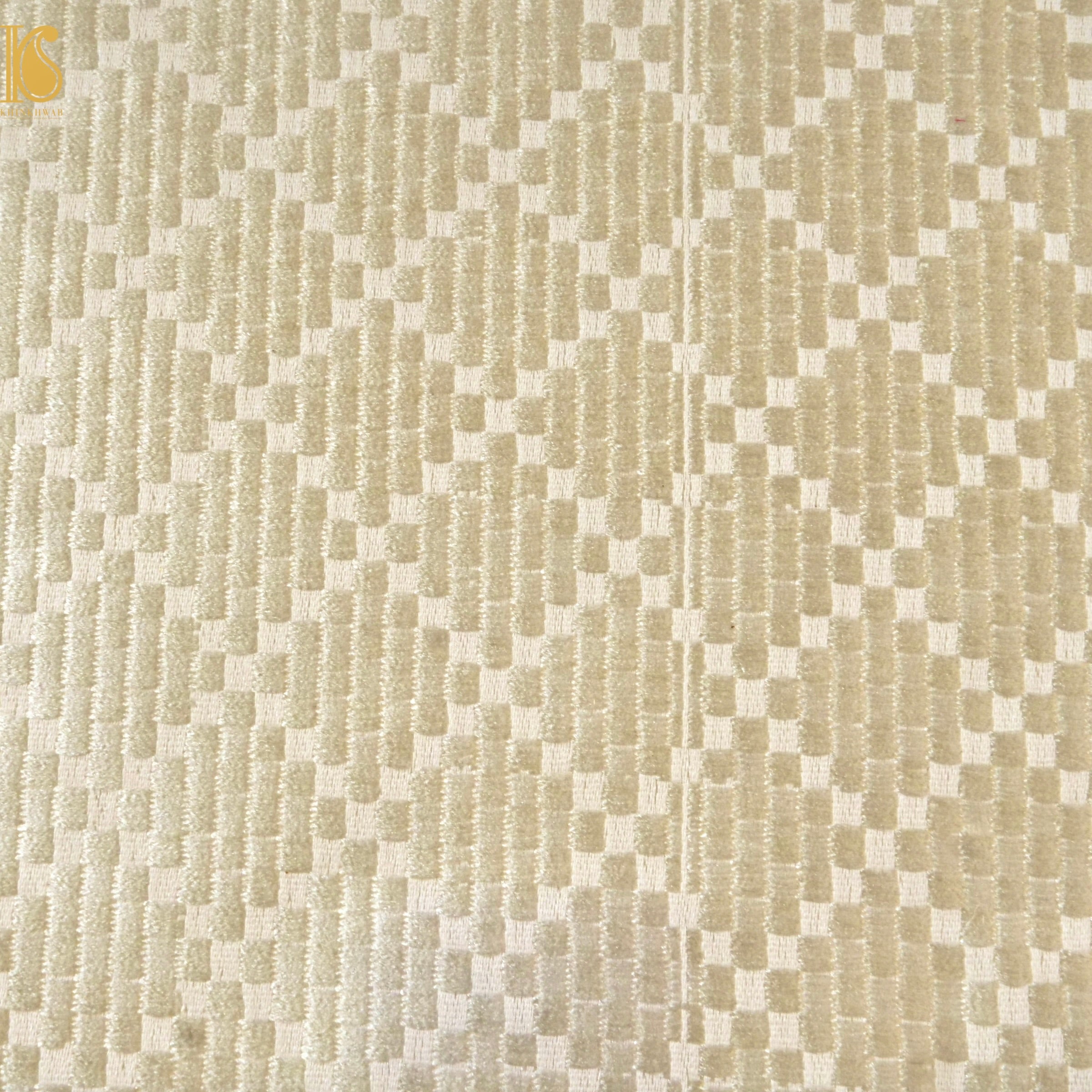 Banarasi Semi Silk Fabric Gold & Silver