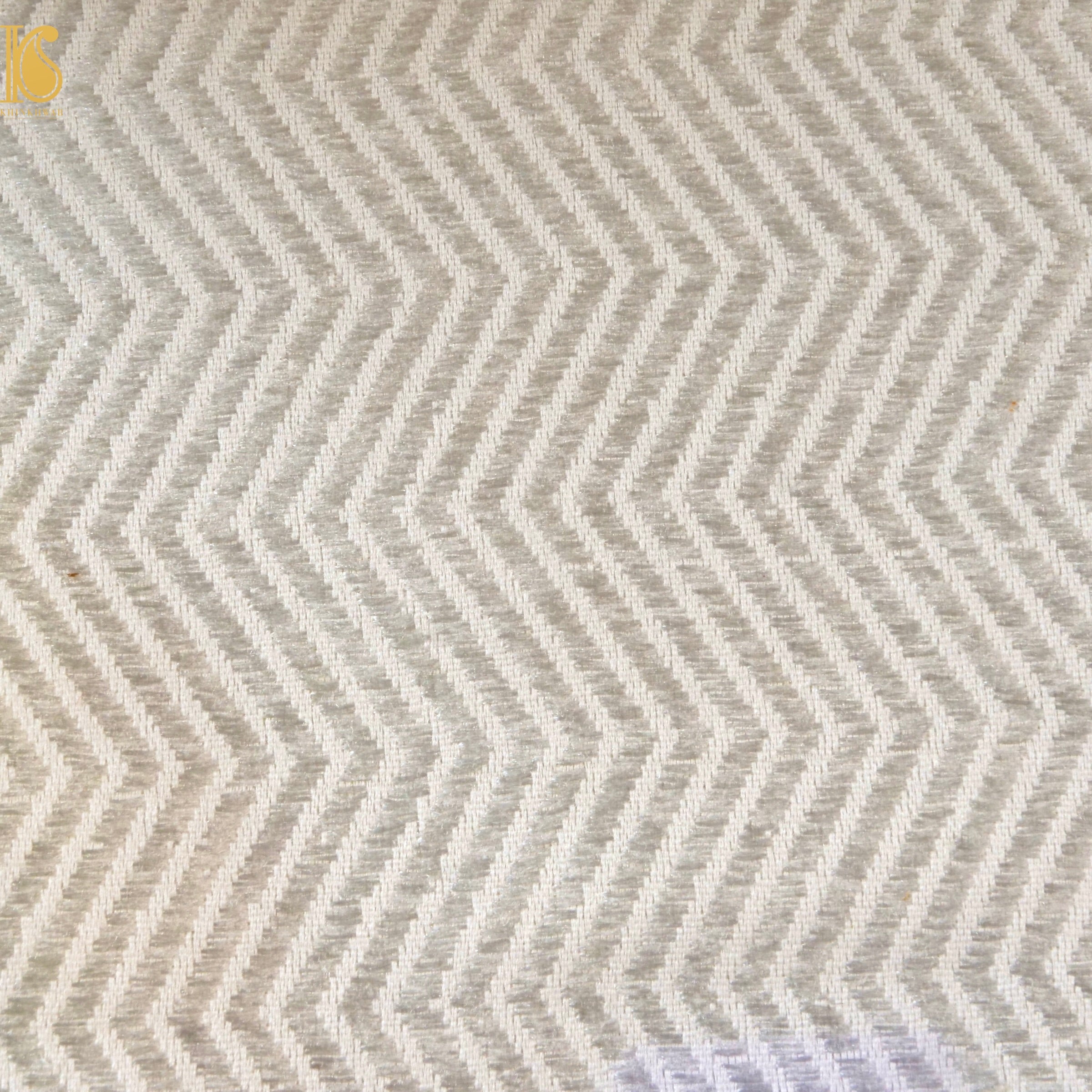 Banarasi Semi Silk Fabric Gold & Silver