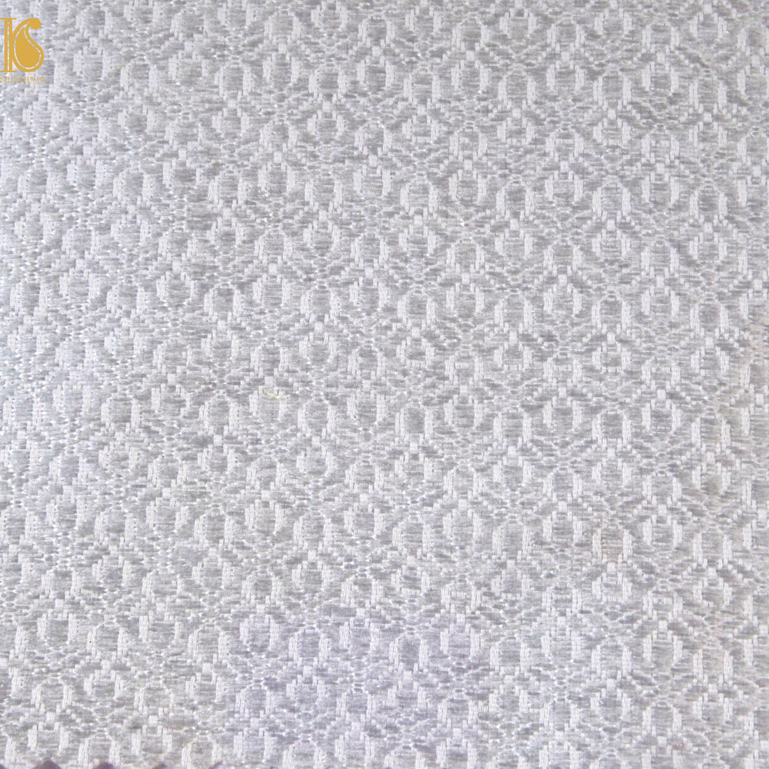 Banarasi Semi Silk Fabric Gold & Silver