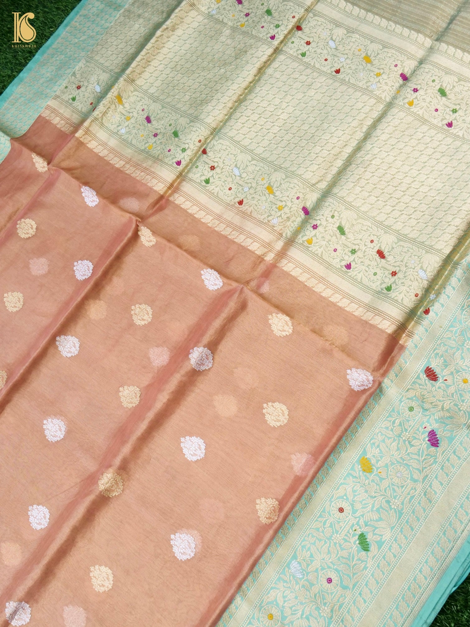 Handloom Banarasi Pure Silk Tissue Kadwa Saree