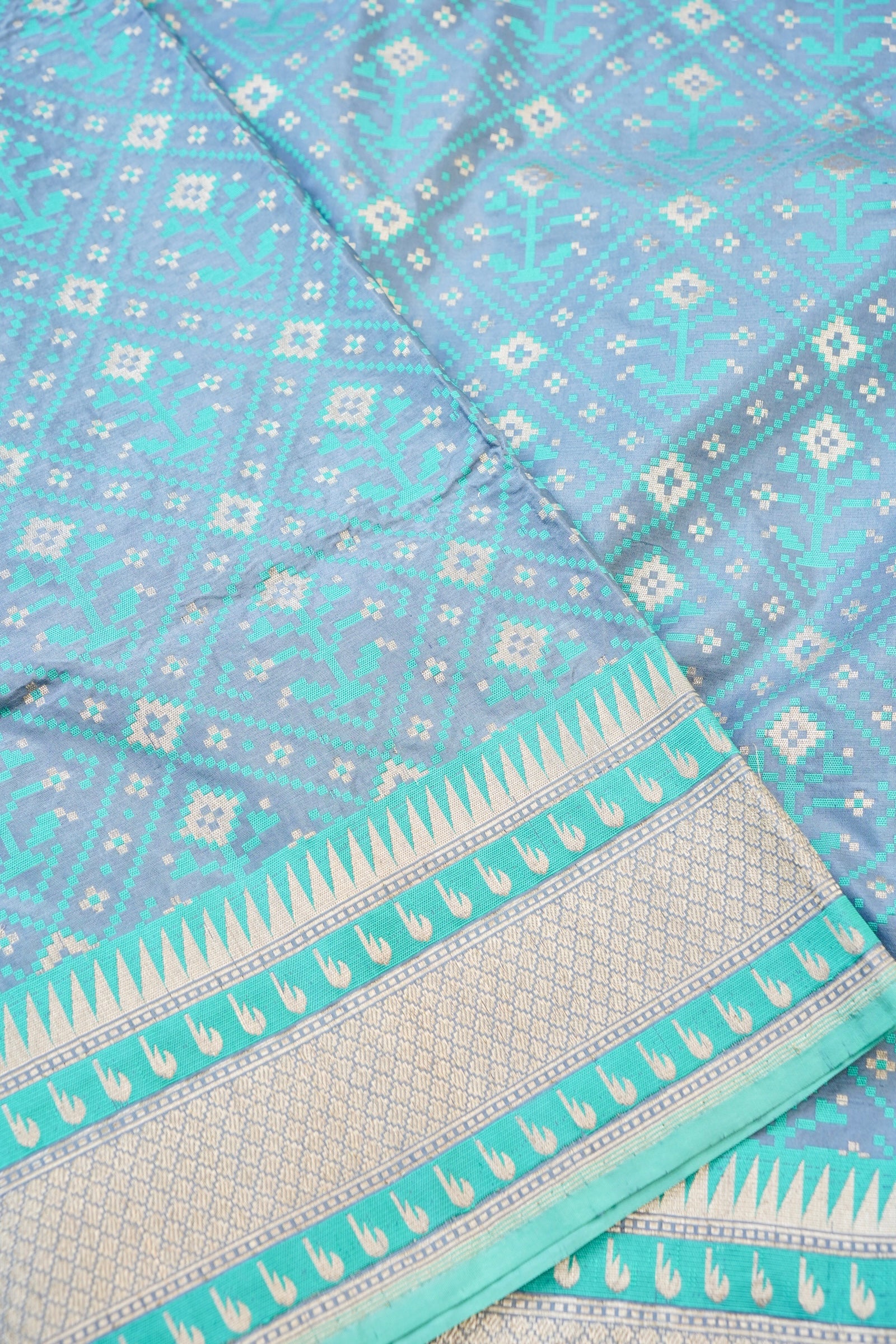 Handwoven Banarasi Katan Silk Patola Saree