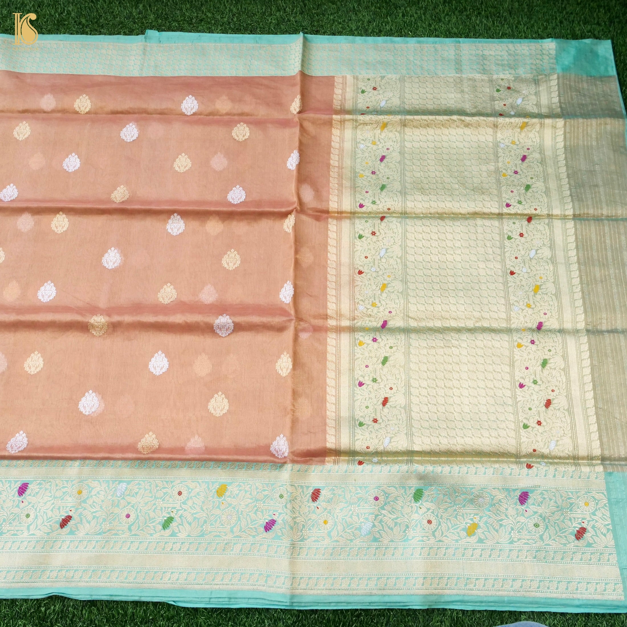 Handloom Banarasi Pure Silk Tissue Kadwa Saree