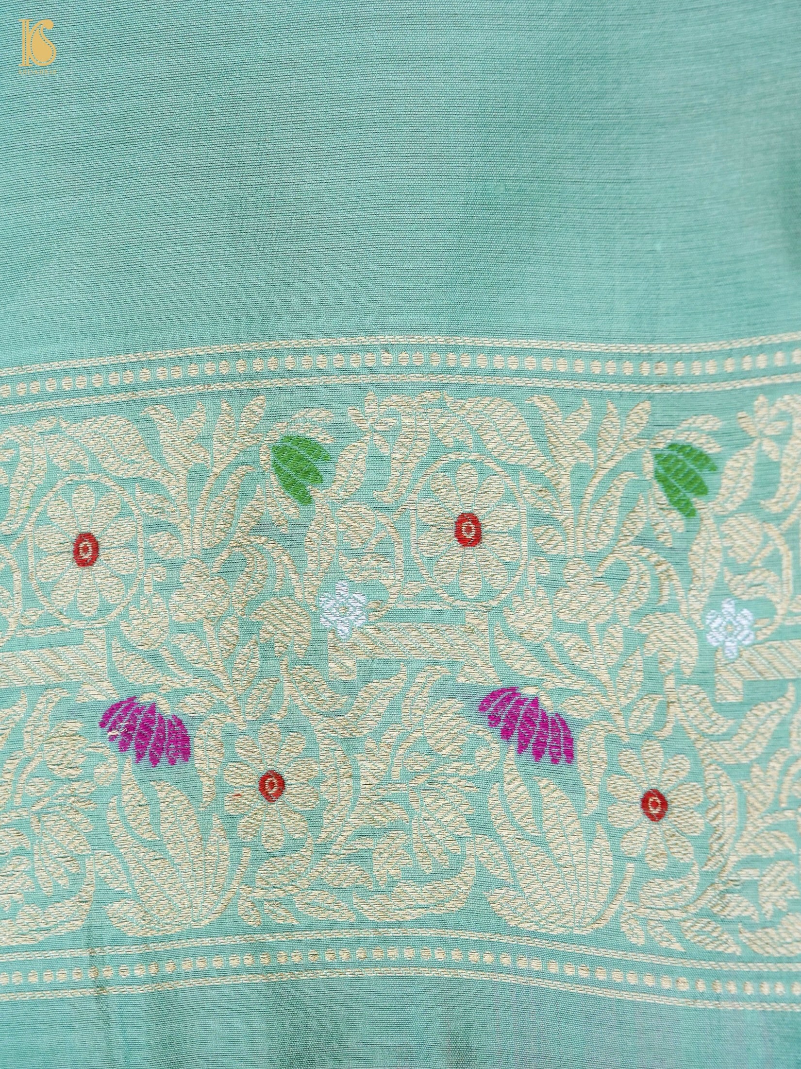 Handloom Banarasi Pure Silk Tissue Kadwa Saree
