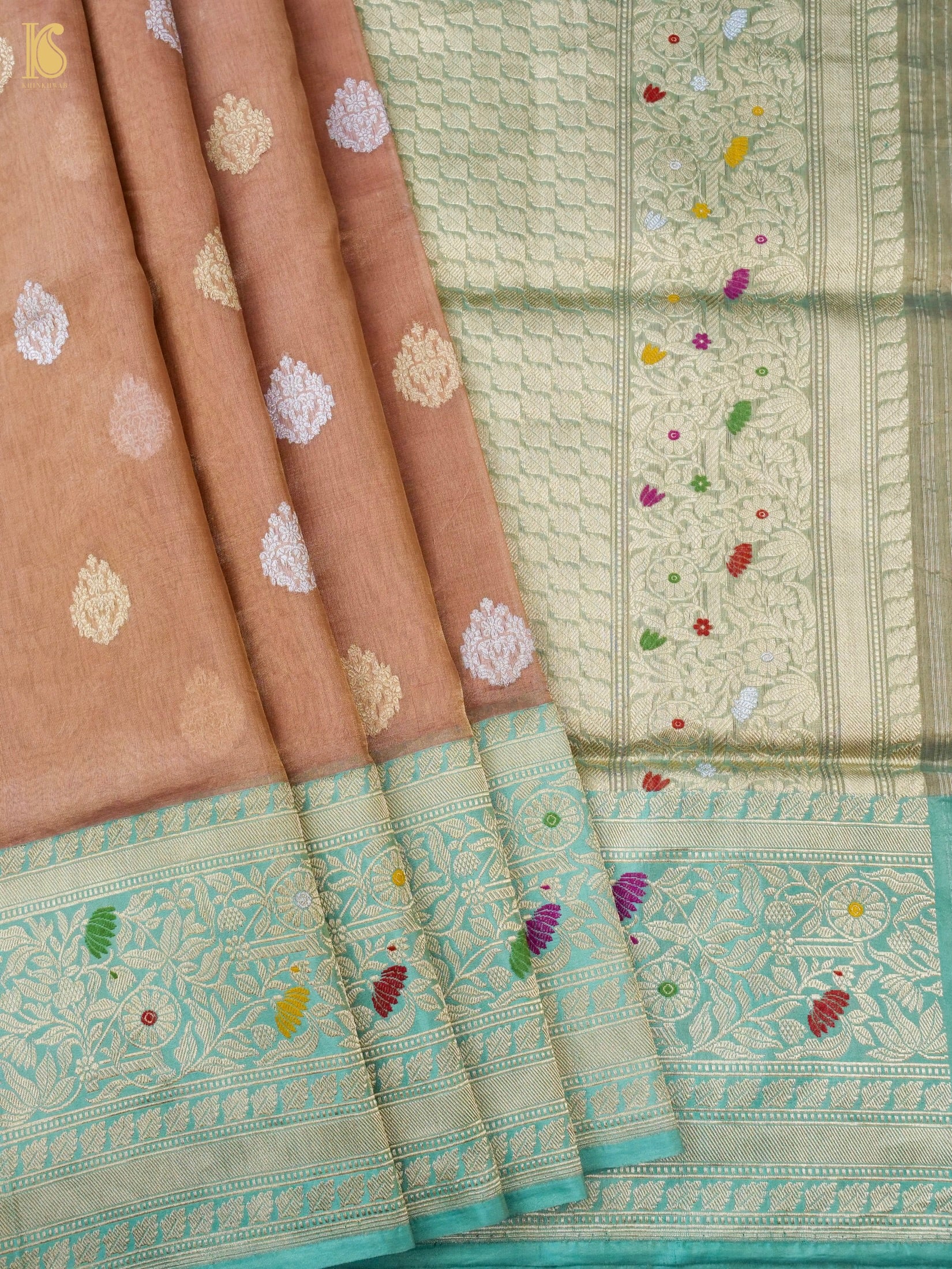 Handloom Banarasi Pure Silk Tissue Kadwa Saree