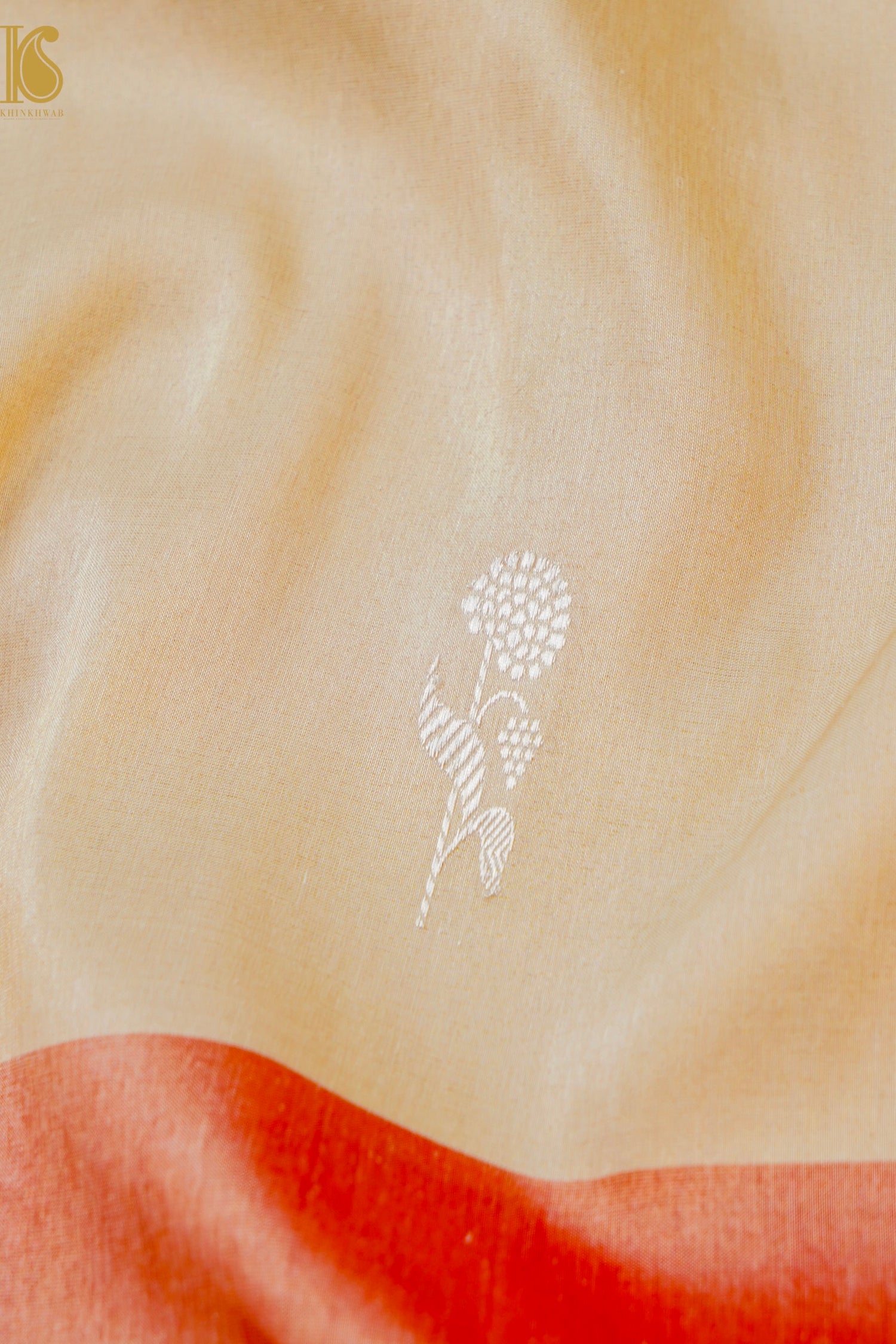 Pure Banarasi Silk by Tissue Saree with Kadwa Border