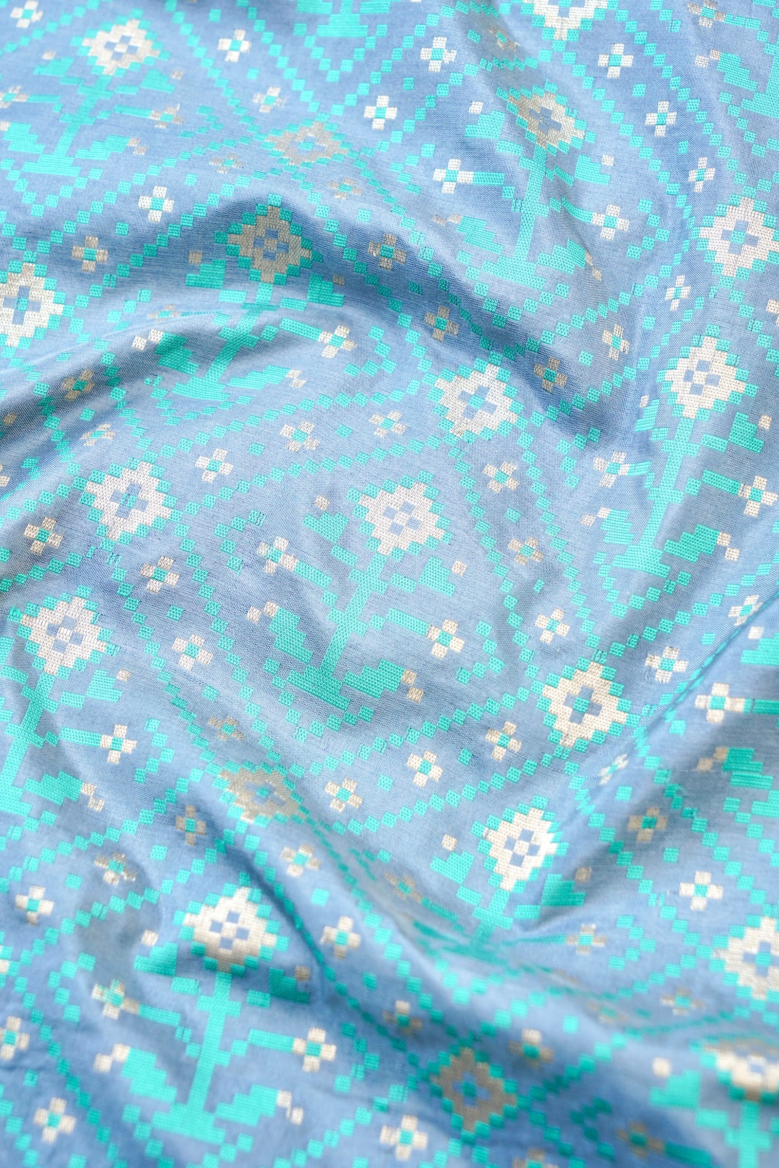 Handwoven Banarasi Katan Silk Patola Saree