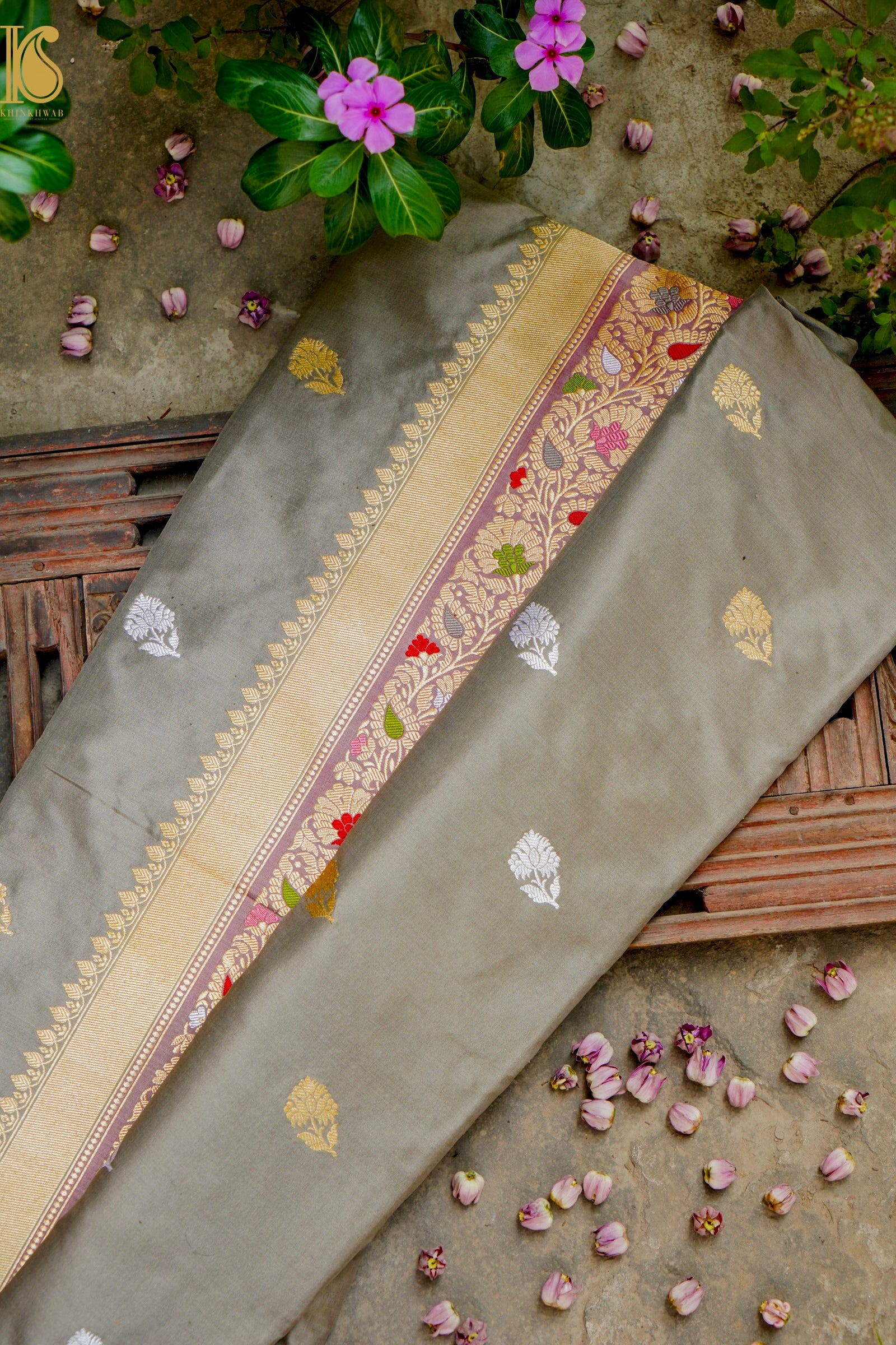 Banarasi Handloom Pure Katan Silk Kadwa Saree