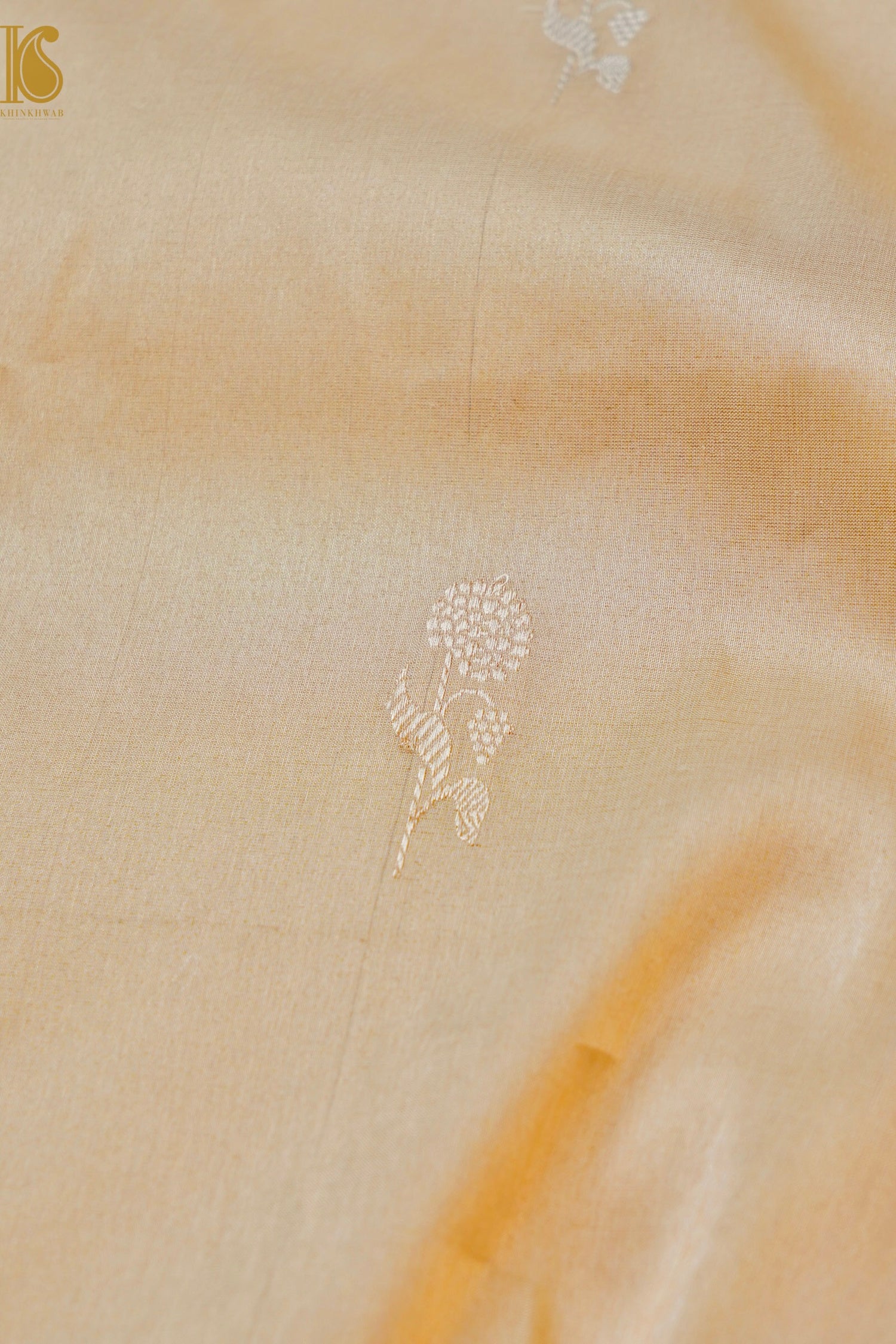 Pure Banarasi Silk by Tissue Saree with Kadwa Border