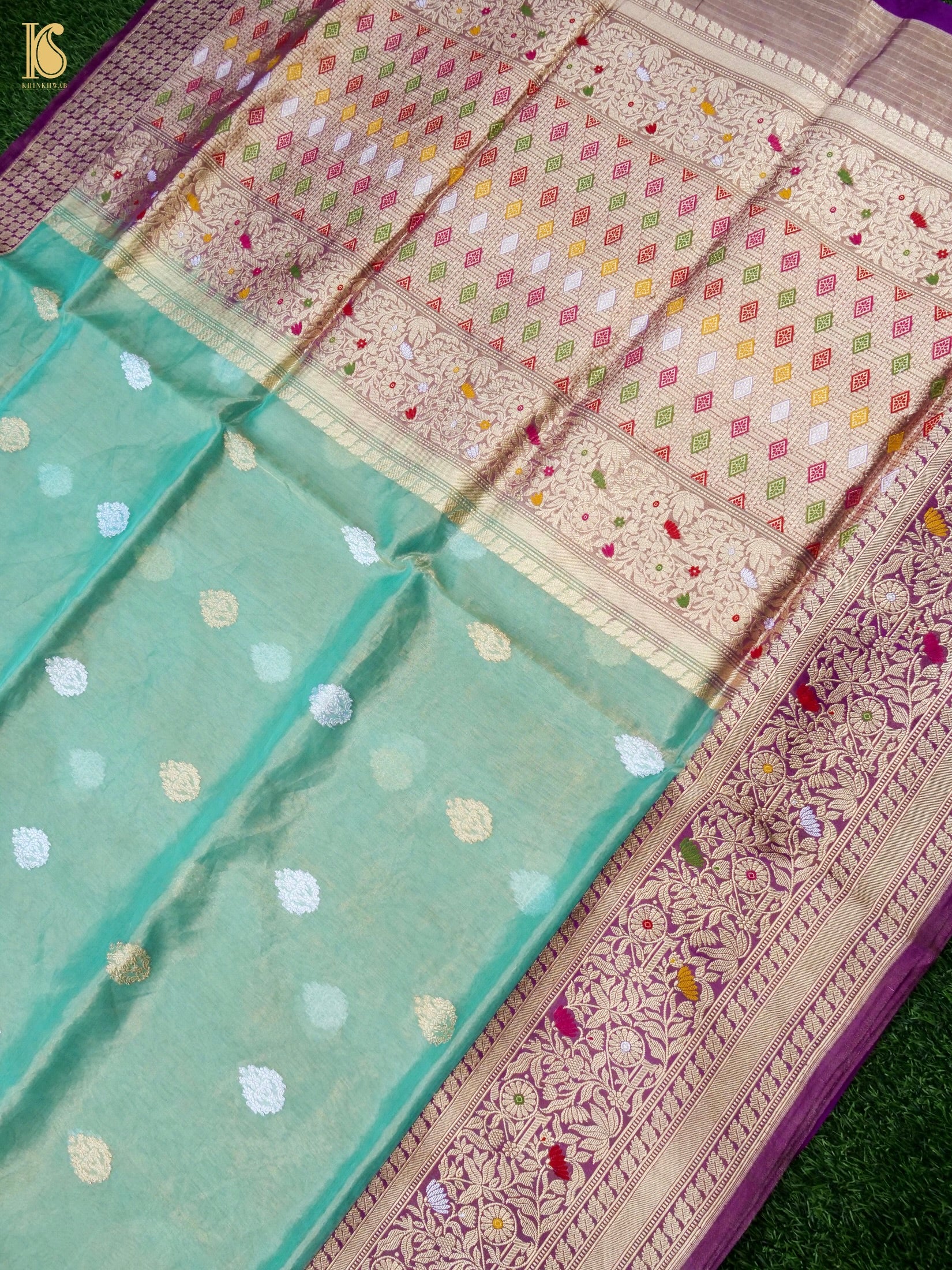 Handloom Banarasi Pure Silk Tissue Kadwa Saree