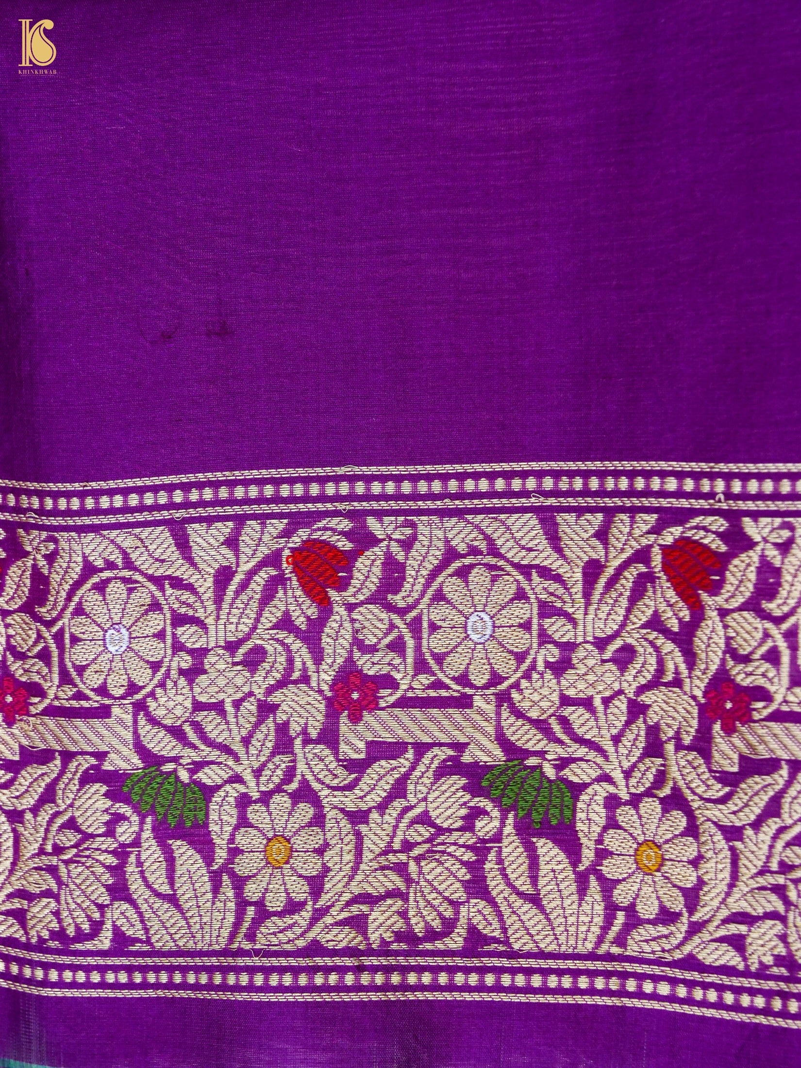 Handloom Banarasi Pure Silk Tissue Kadwa Saree