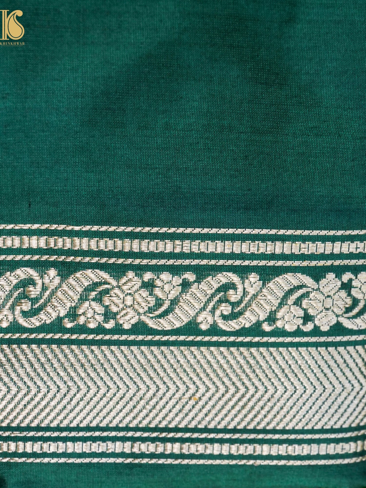 Handloom Banarasi Katan Silk Reindeer Border Saree