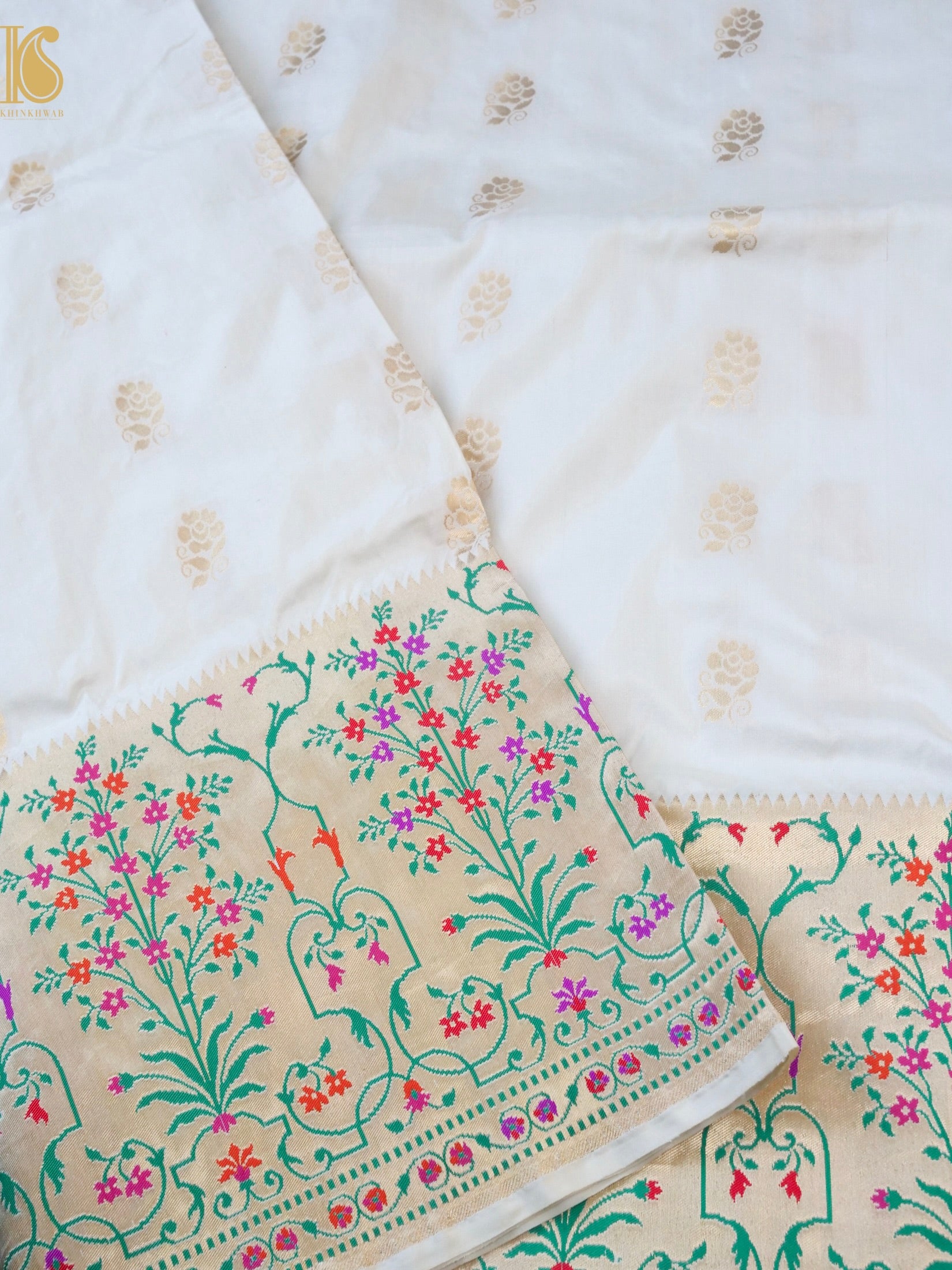 Handloom Banarasi Pure Katan Silk Kadwa Saree